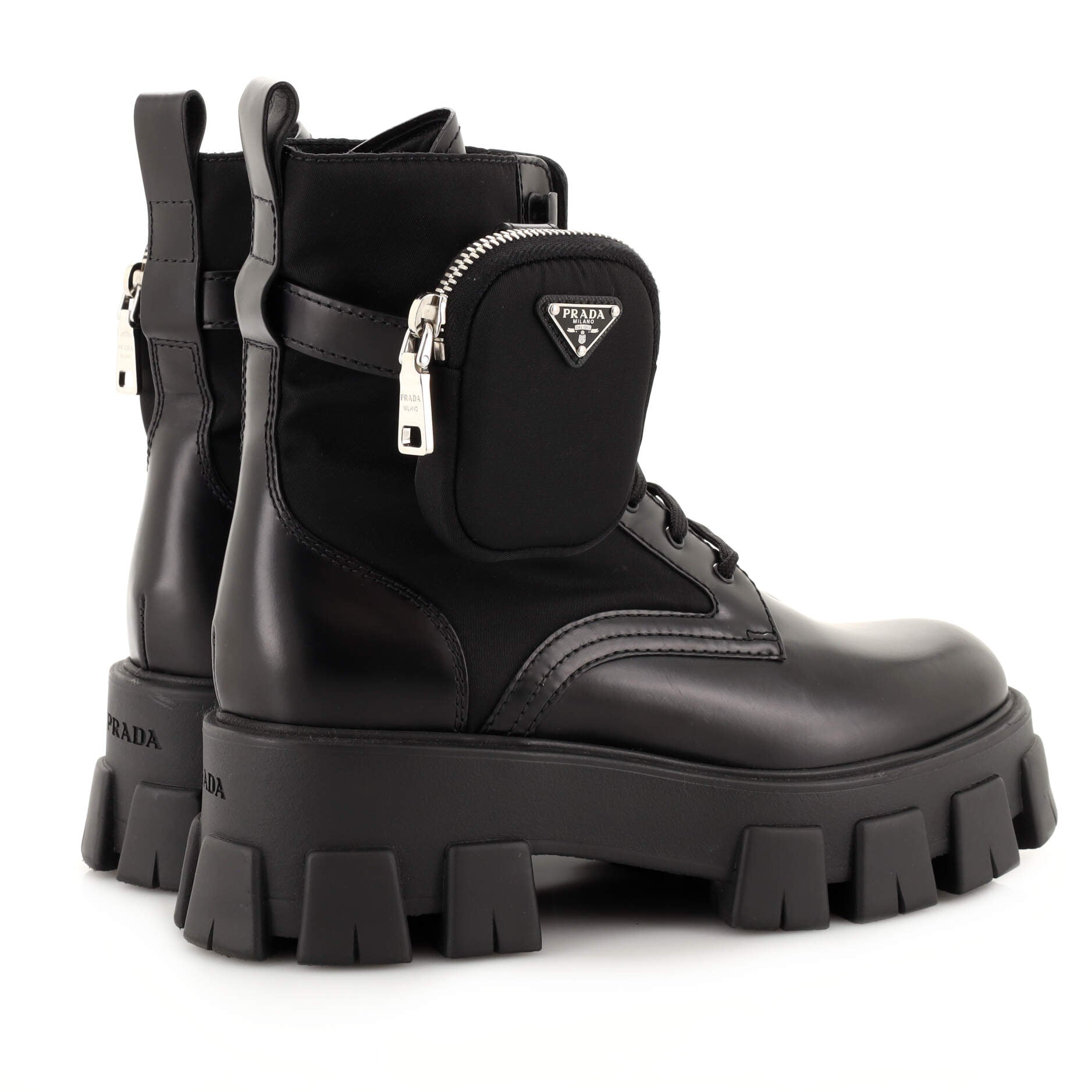 Monolith Combat Boots Leather and Nylon