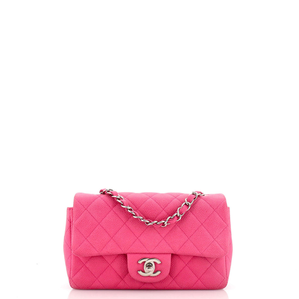 Classic Single Flap Bag Quilted Matte Caviar Mini