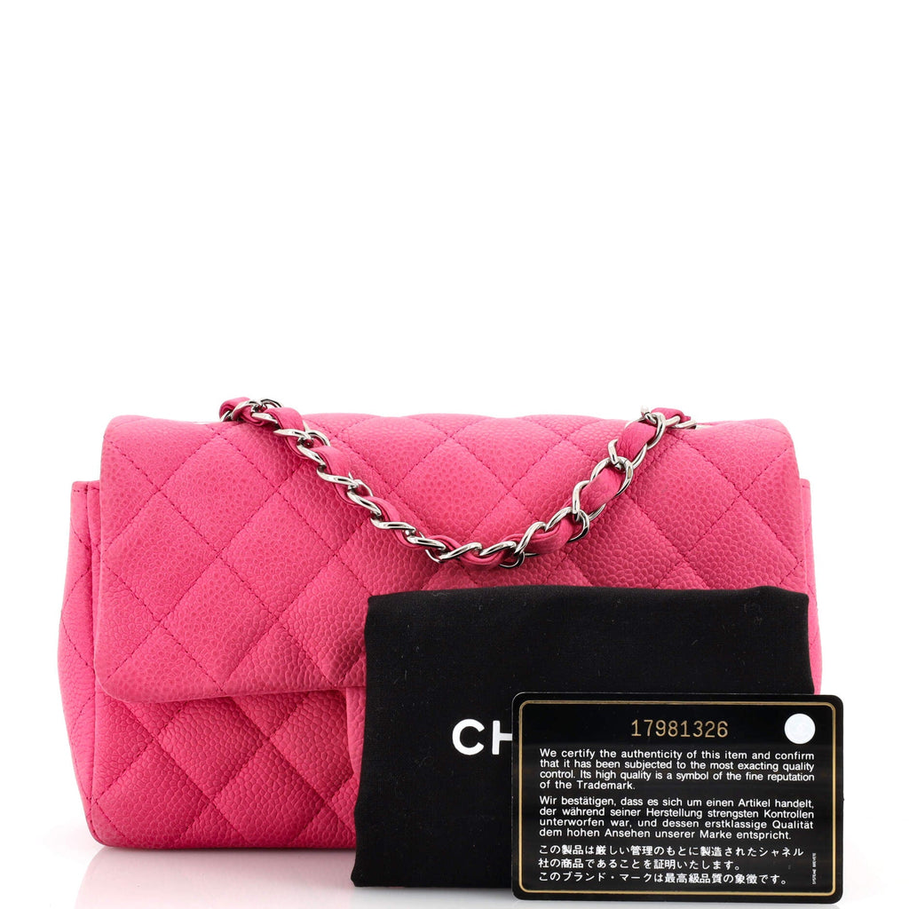 Classic Single Flap Bag Quilted Matte Caviar Mini