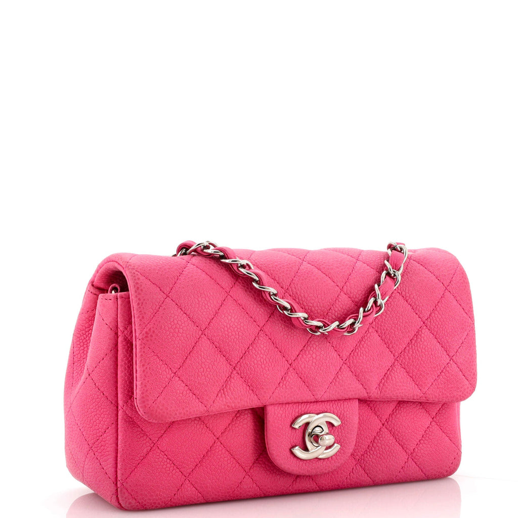 Classic Single Flap Bag Quilted Matte Caviar Mini