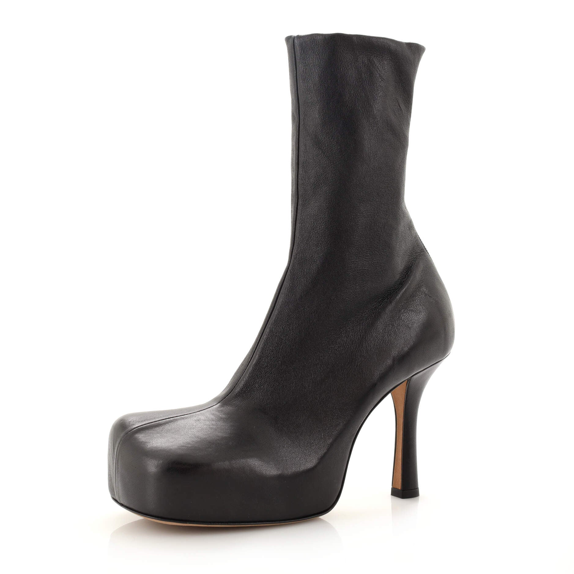 Women's Bloc Ankle Boots Leather