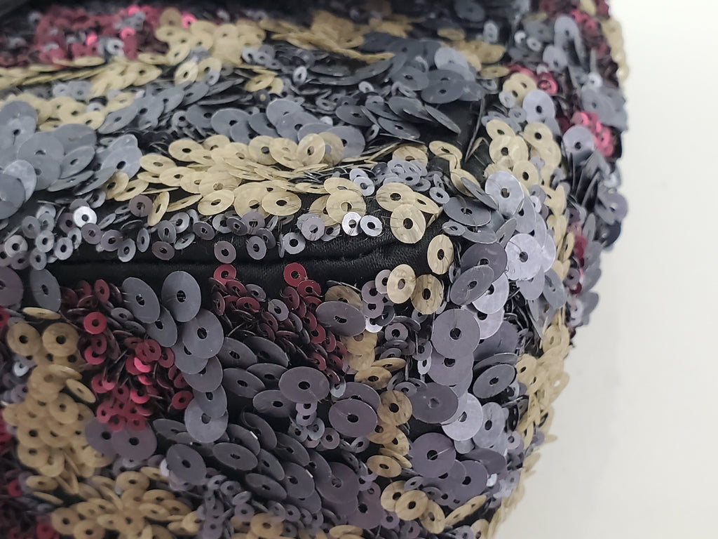 Chanel 2013 Sequin Embellished Metallic Pink Medium Flap Bag