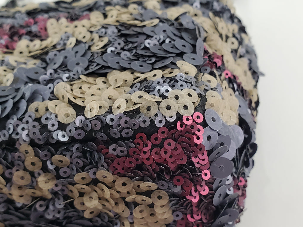 Chanel 2013 Sequin Embellished Metallic Pink Medium Flap Bag