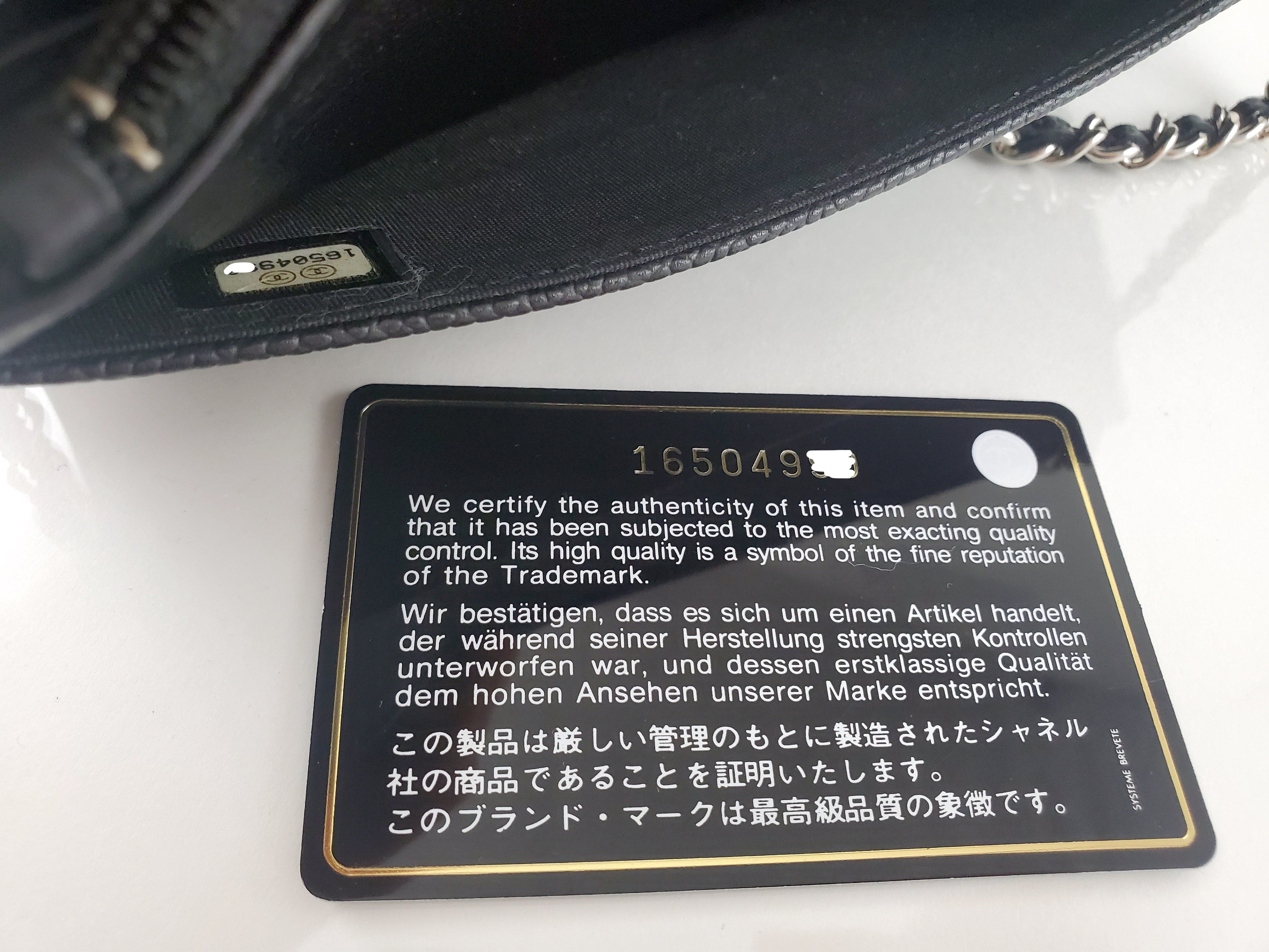 Chanel Timeless CC Logo Wallet on the Chain WOC Bag