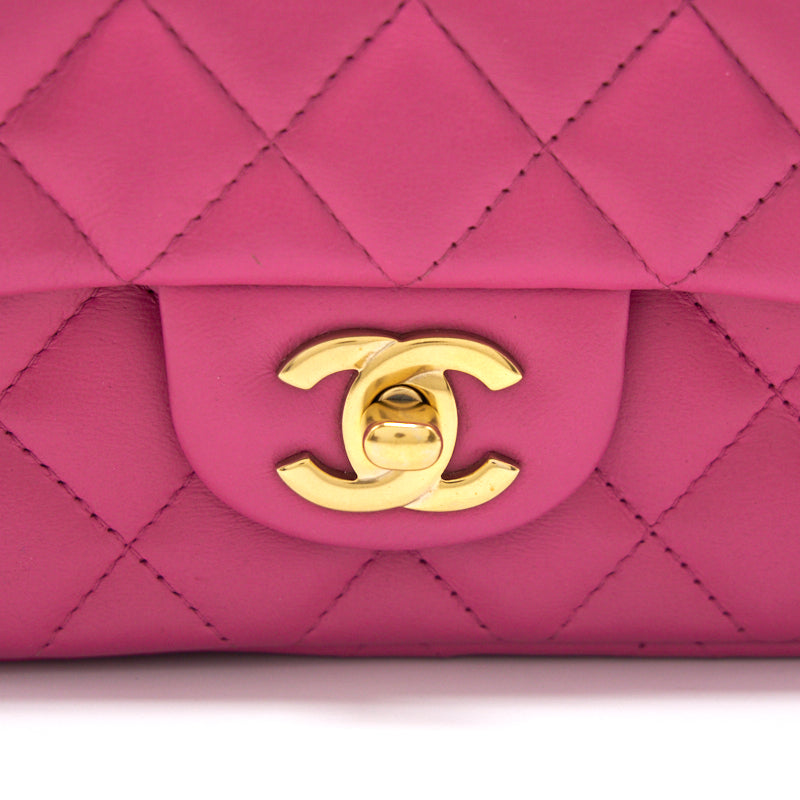 Chanel Lambskin Rectangular Mini Flap Bag