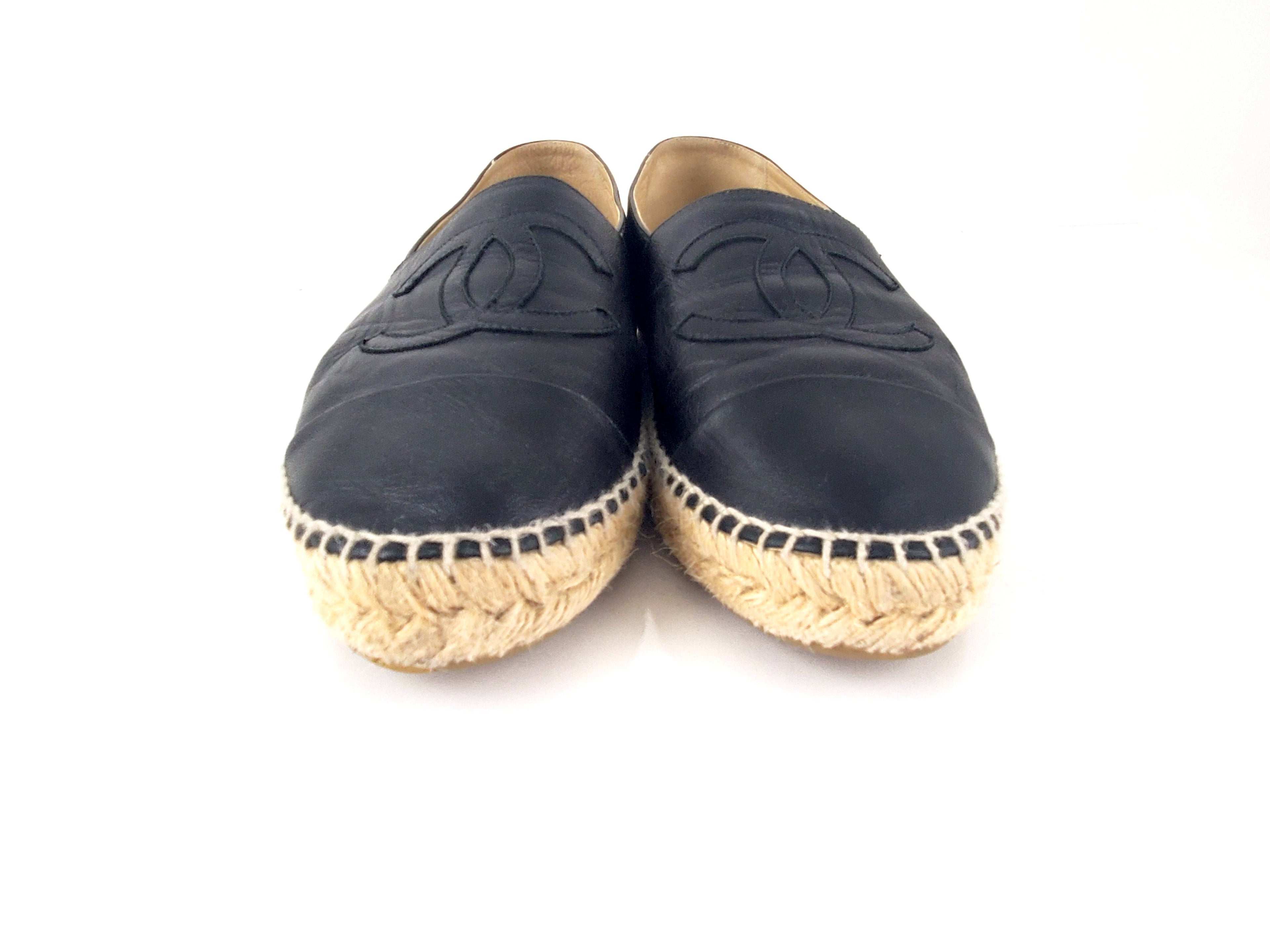 Chanel Leather Espadrilles 42