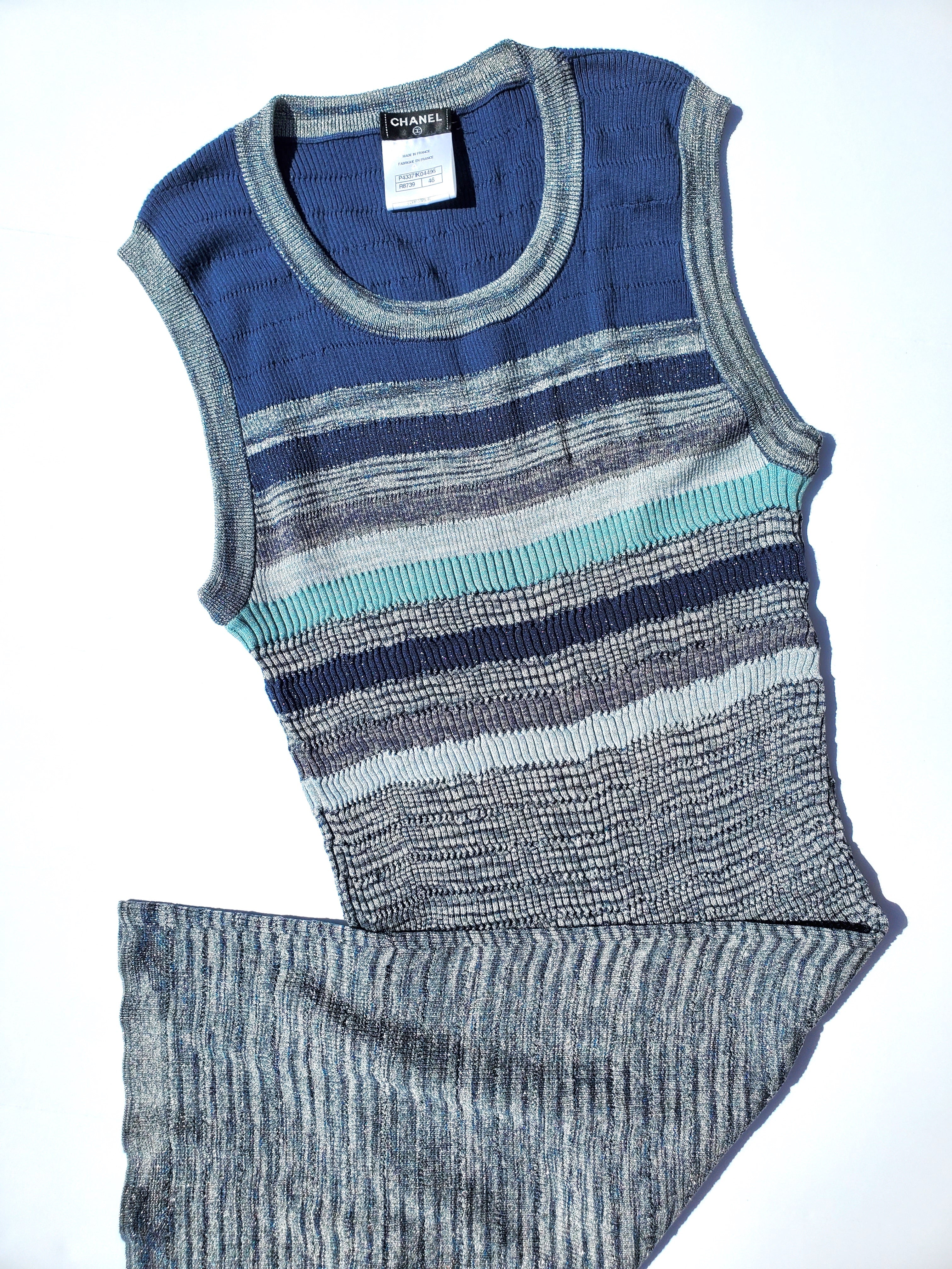 Chanel Stretch Sleeveless Dress 46