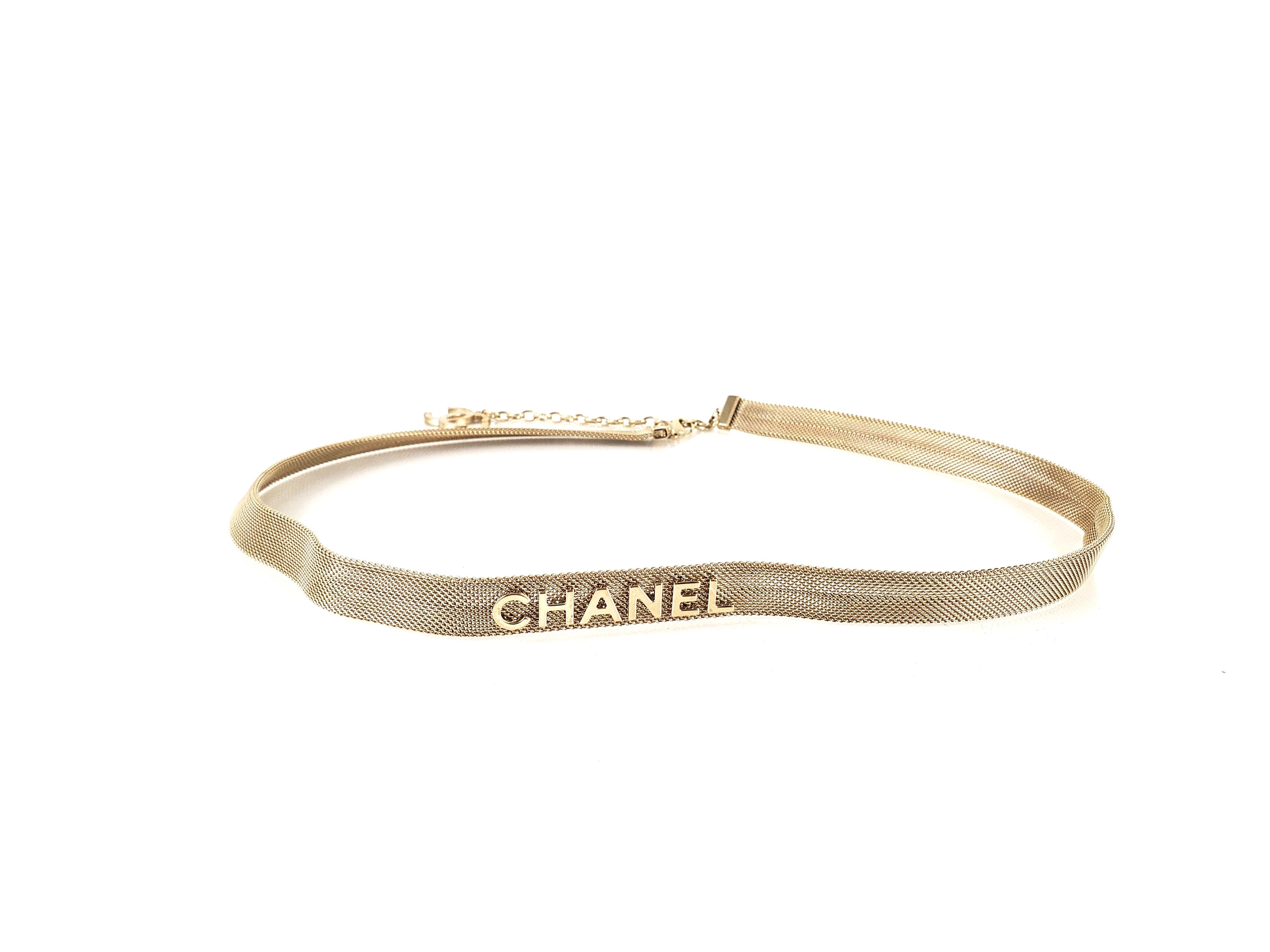 Chanel 17A Fancy Chain Logo Hip Belt 80