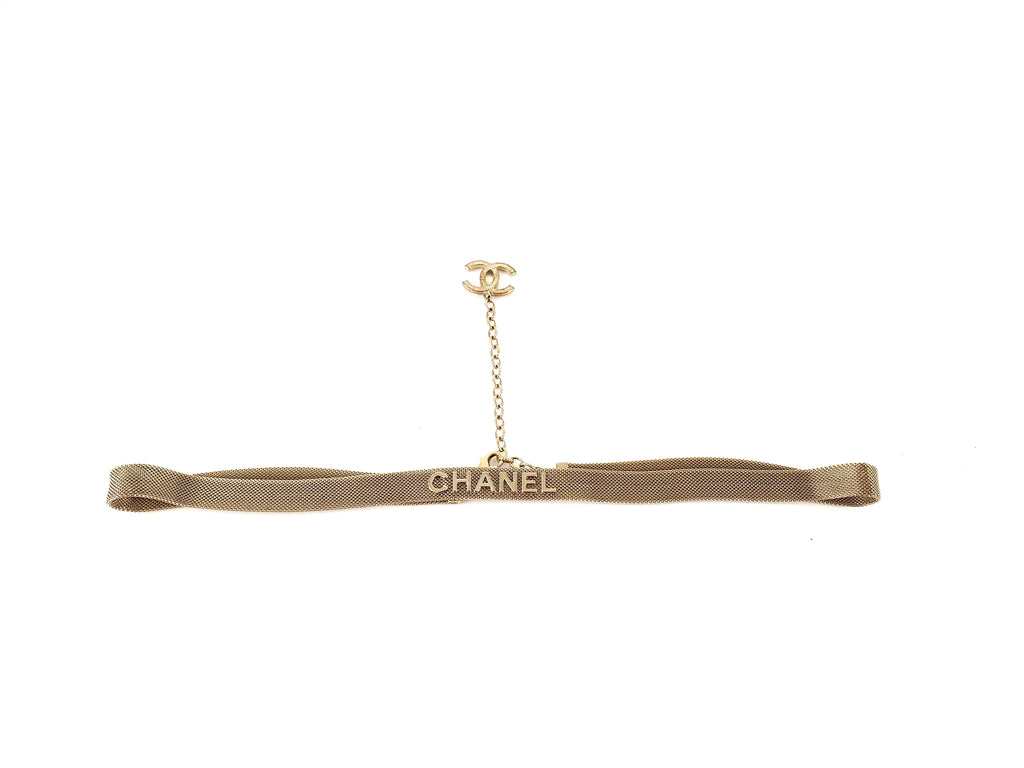 Chanel 17A Fancy Chain Logo Hip Belt 80