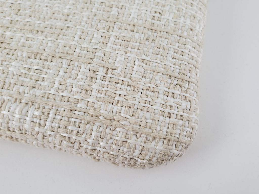 Chanel Large Deauville O-Case Woven Clutch Laptop Holder