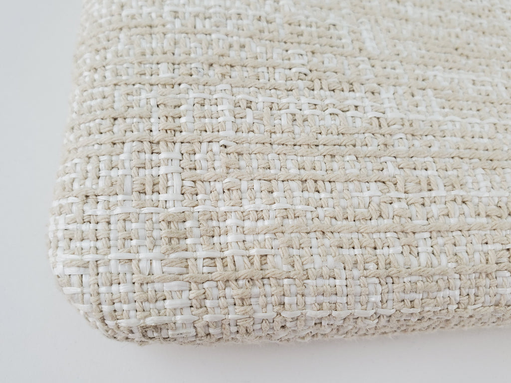 Chanel Large Deauville O-Case Woven Clutch Laptop Holder