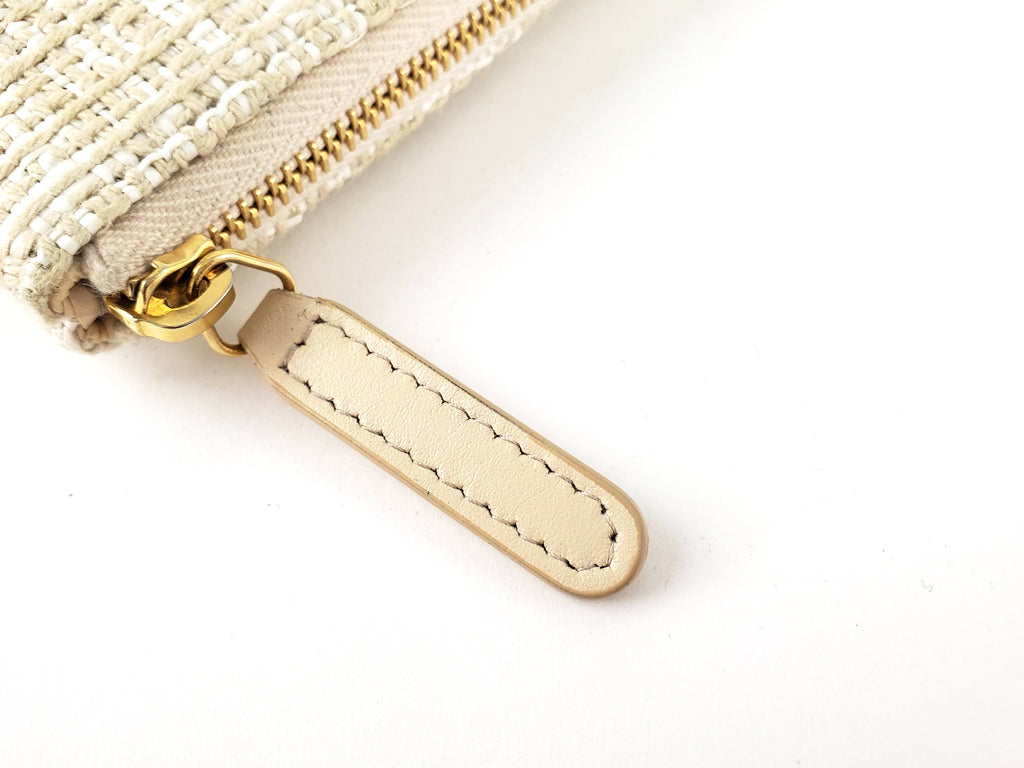 Chanel Large Deauville O-Case Woven Clutch Laptop Holder