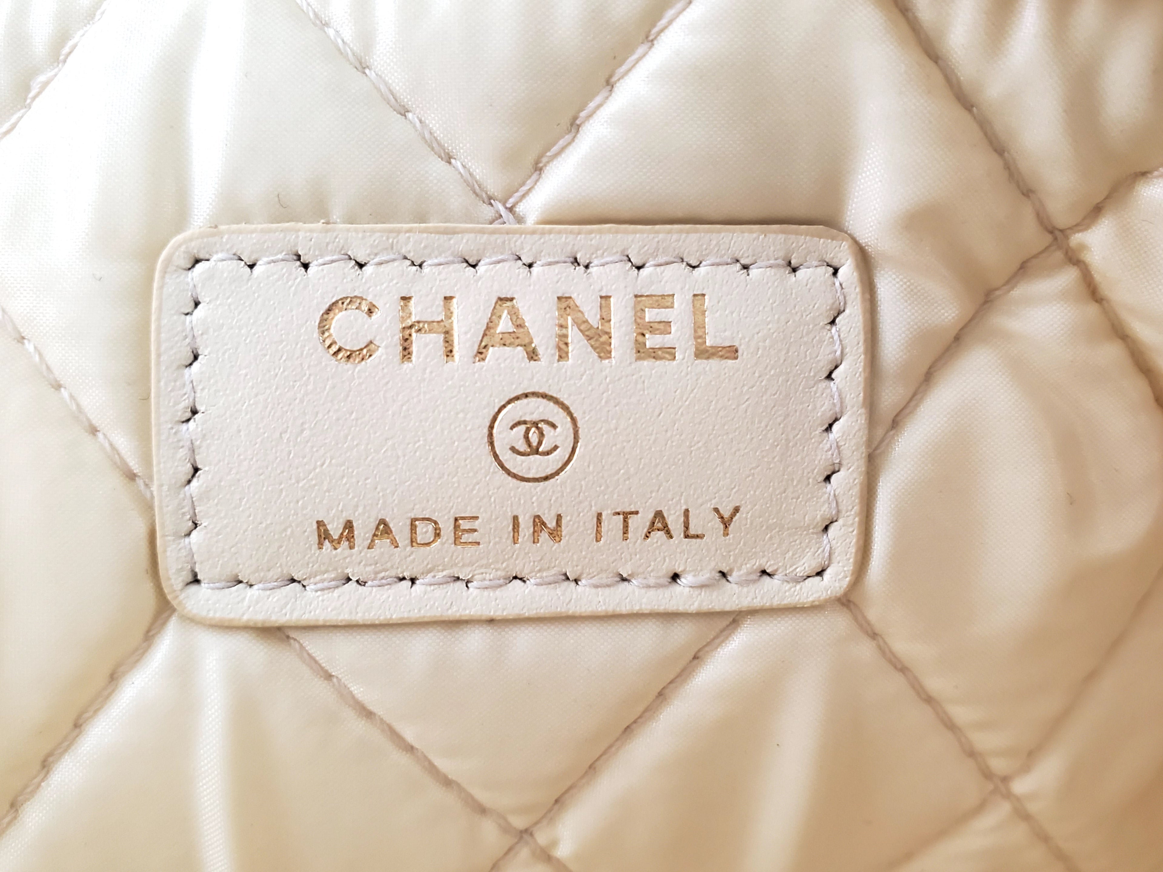Chanel Large Deauville O-Case Woven Clutch Laptop Holder