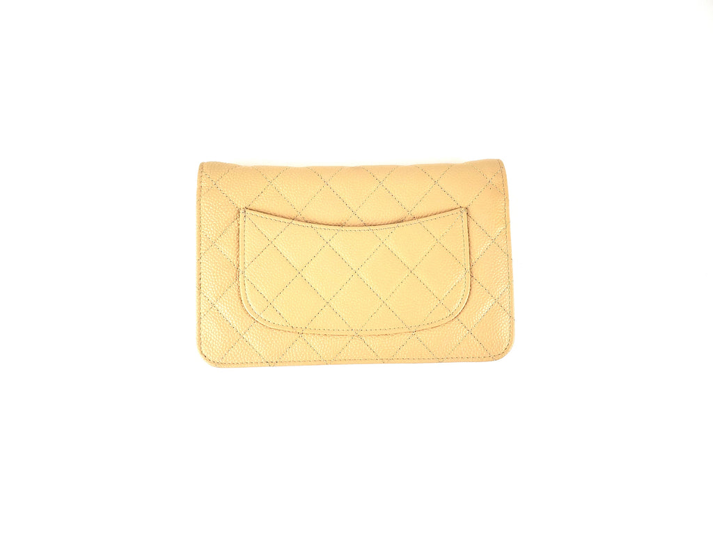 Chanel Caviar Quilted Wallet On The Chain Crossbody Bag