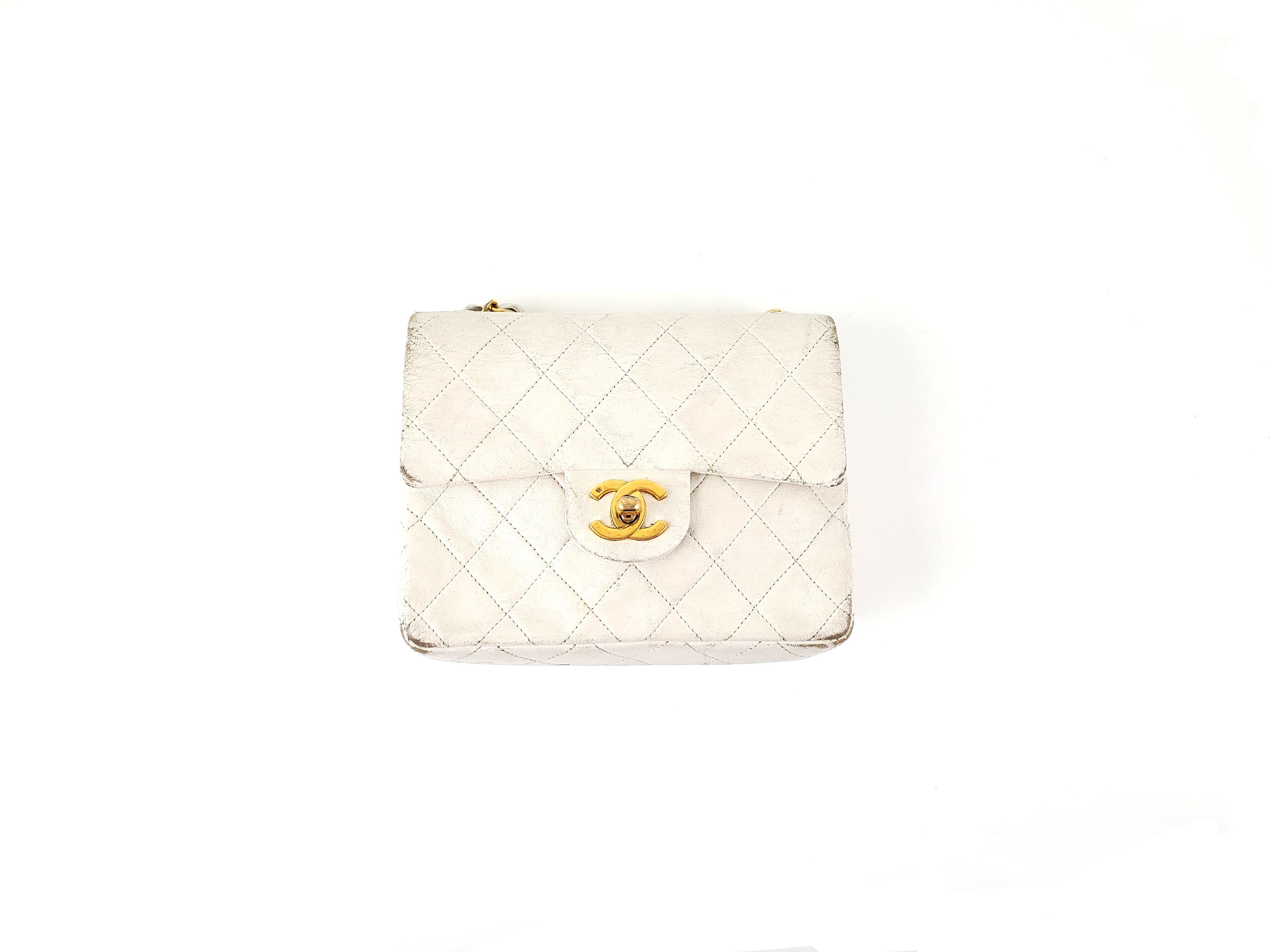 Chanel Vintage Quilted Classic Mini Square Flap Bag