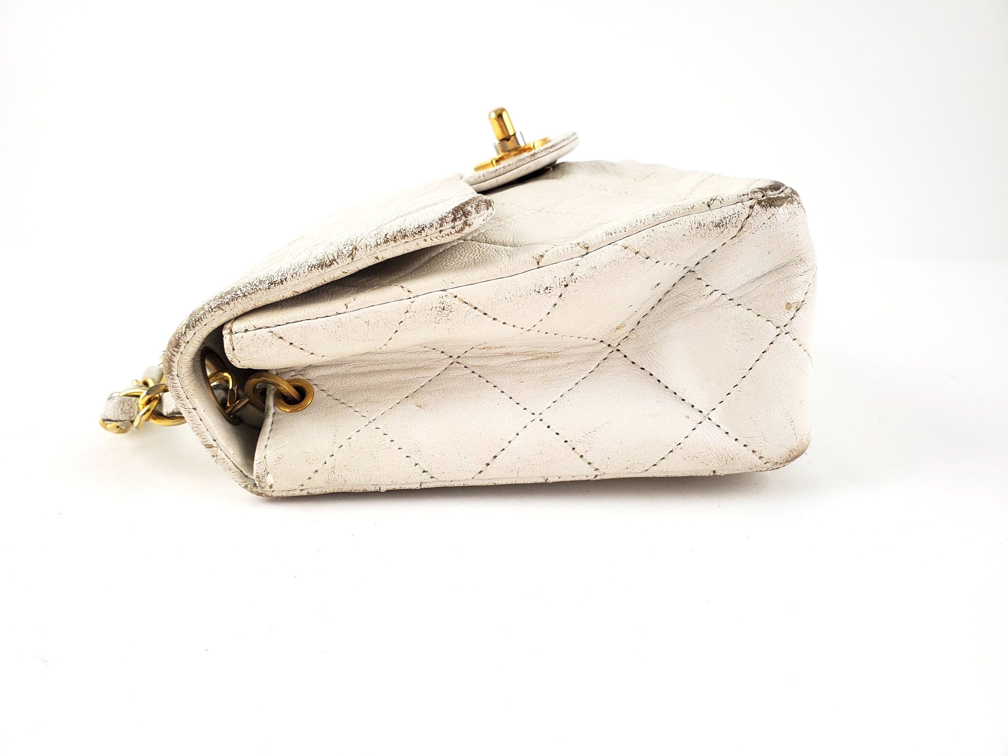 Chanel Vintage Quilted Classic Mini Square Flap Bag