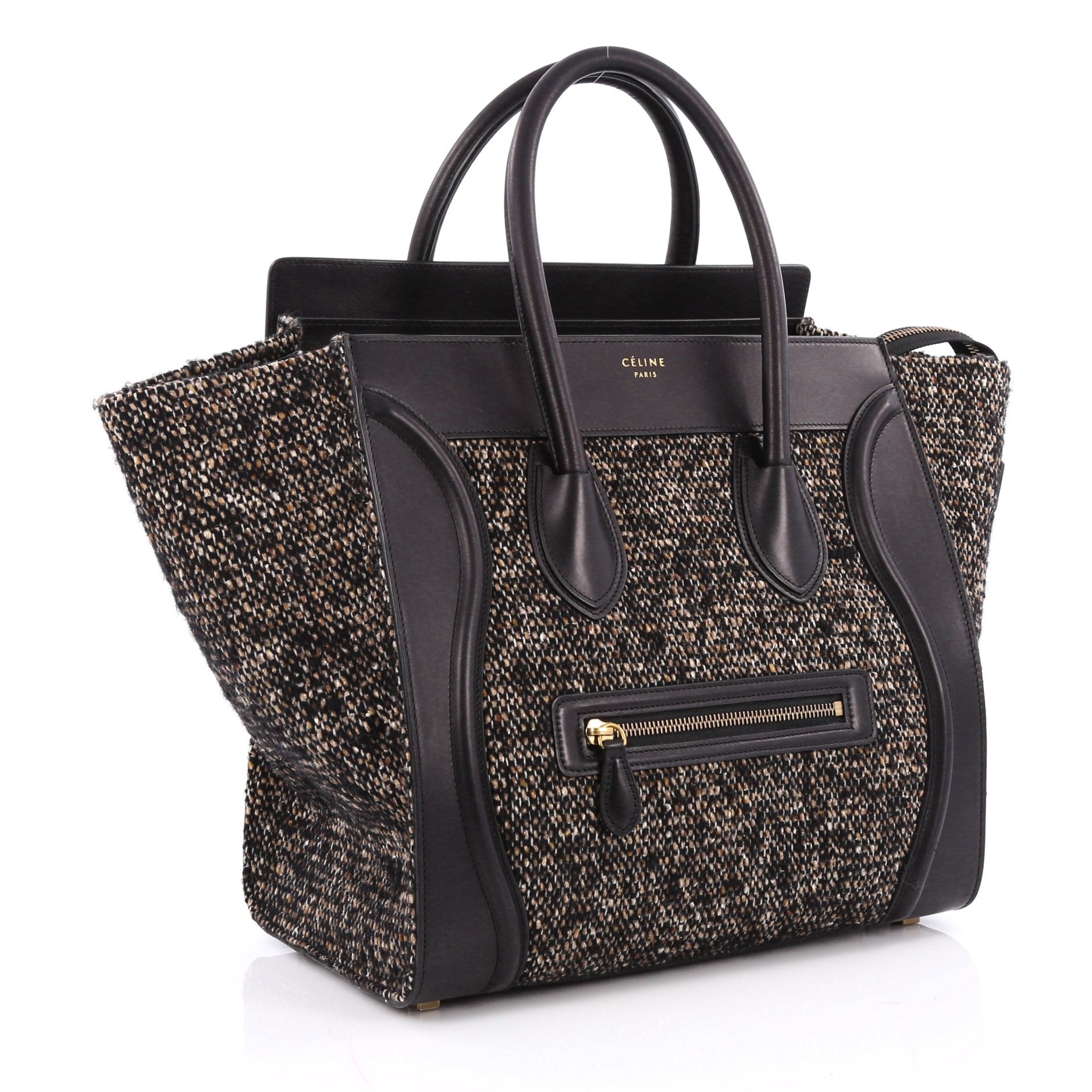 Luggage Handbag Tweed Mini