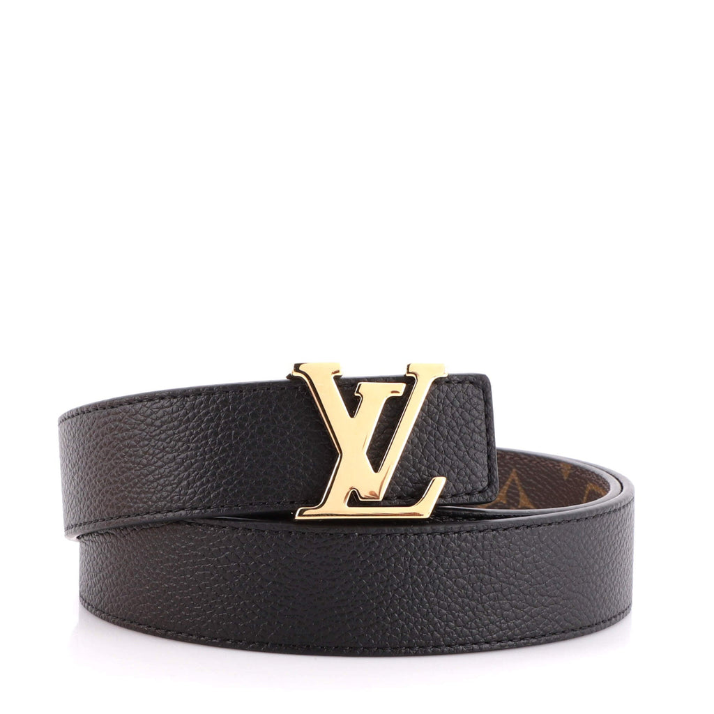LV Initiales Belt Leather Thin 80