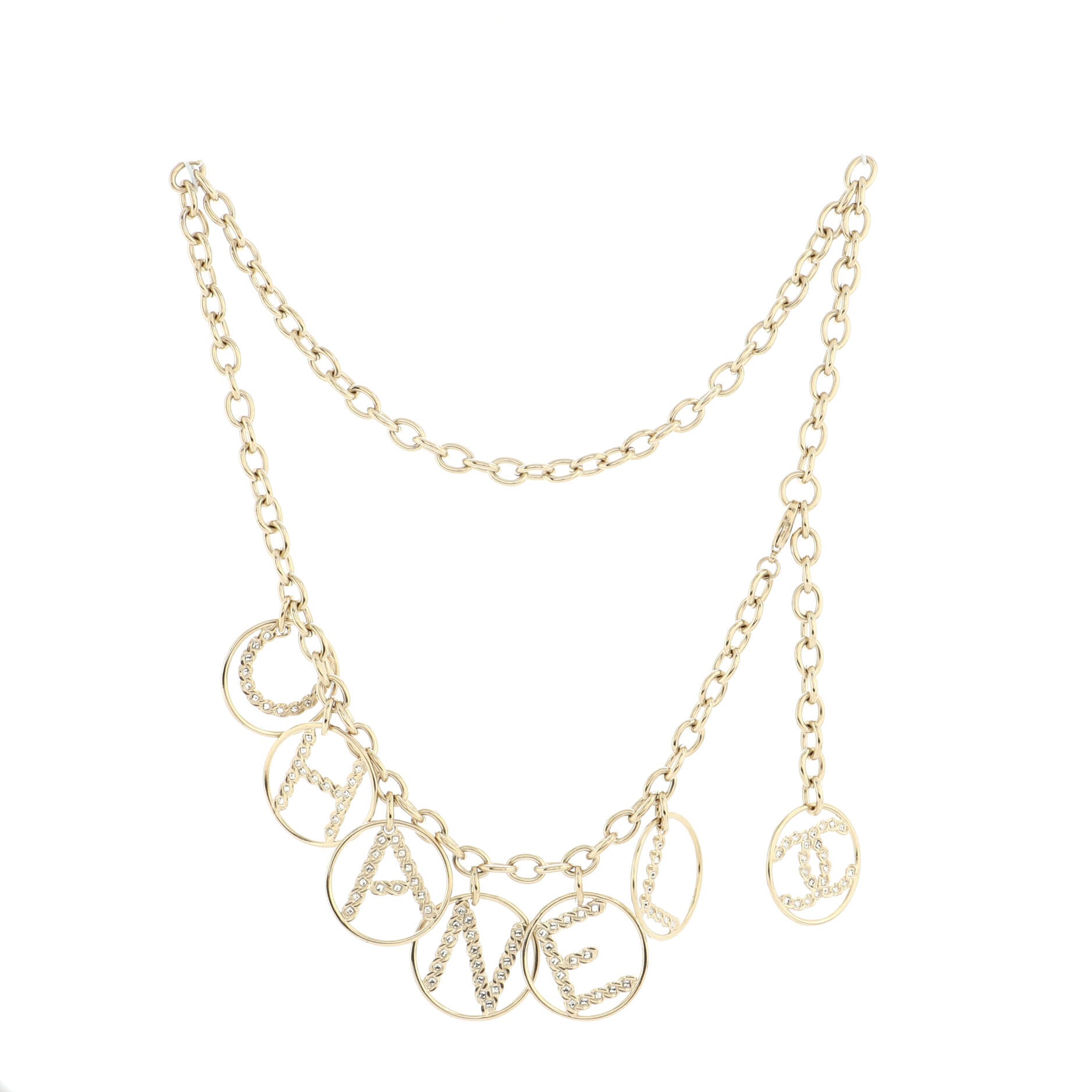 Logo Chain Belt Metal 90