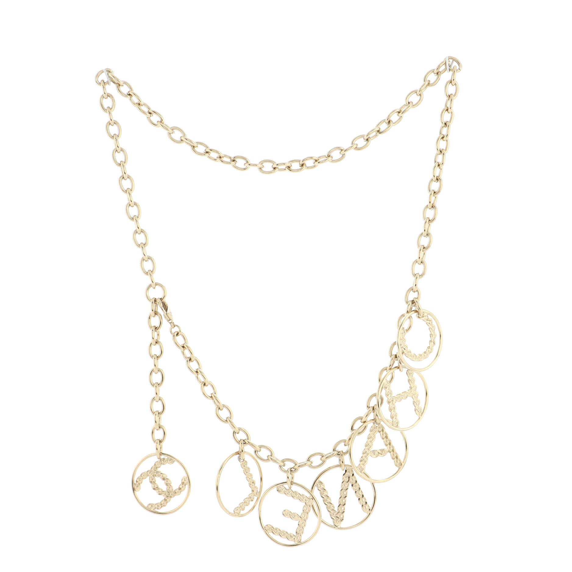 Logo Chain Belt Metal 90