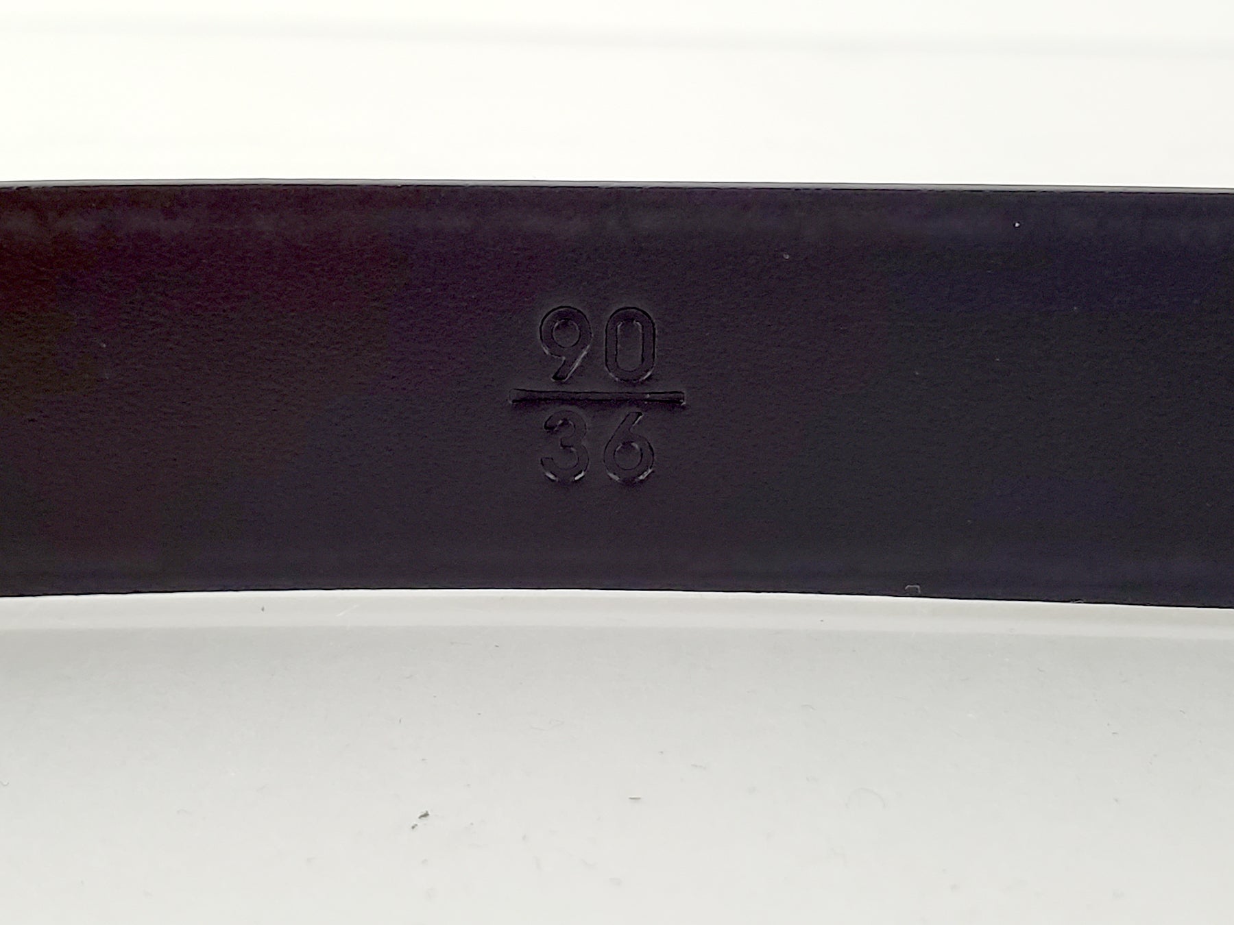 Chanel 2015 So Black Lacquered Patent Skinny CC Logo Belt 90