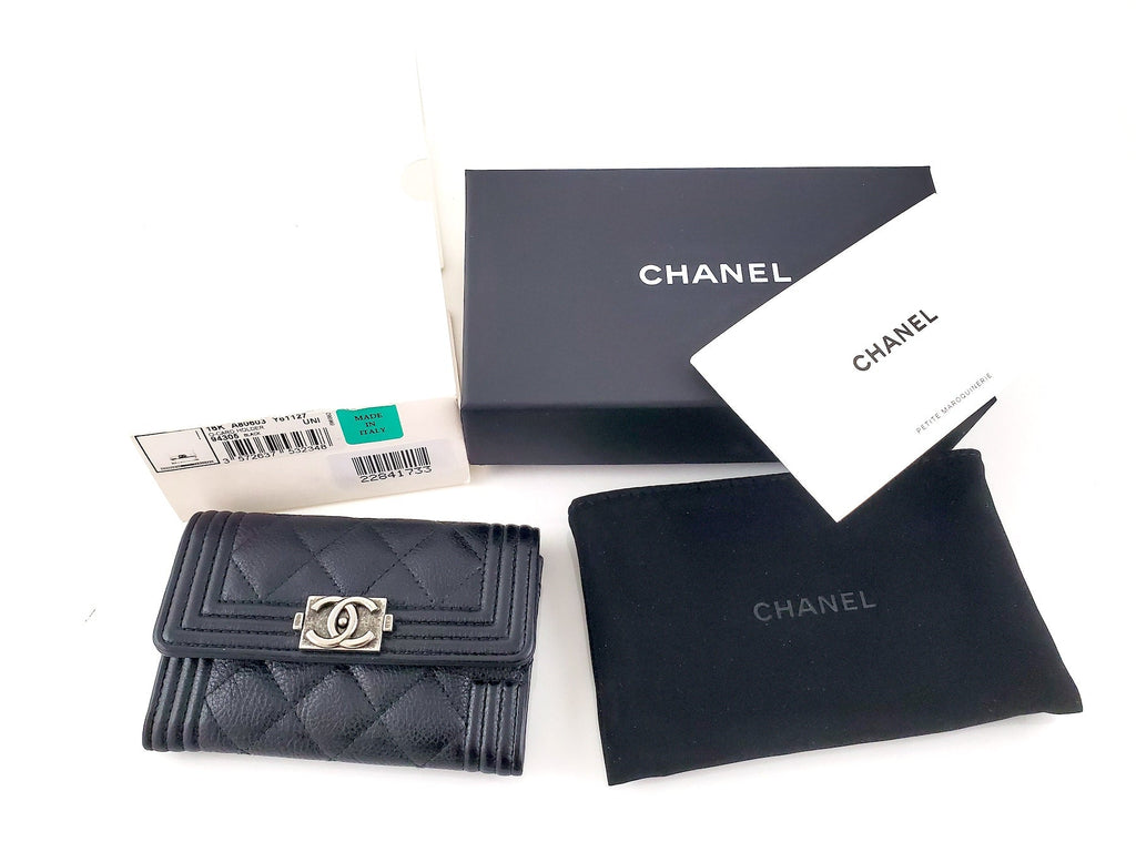 Chanel 2016 Boy Calfskin Leather O  Holder Case