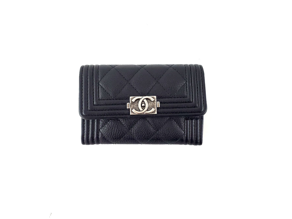 Chanel 2016 Boy Calfskin Leather O  Holder Case