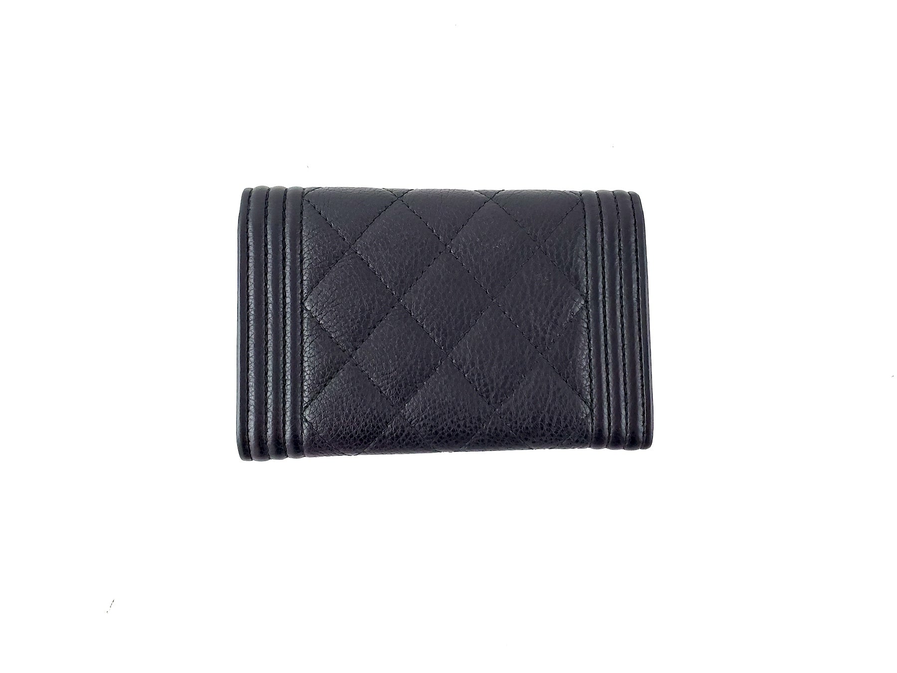 Chanel 2016 Boy Calfskin Leather O  Holder Case