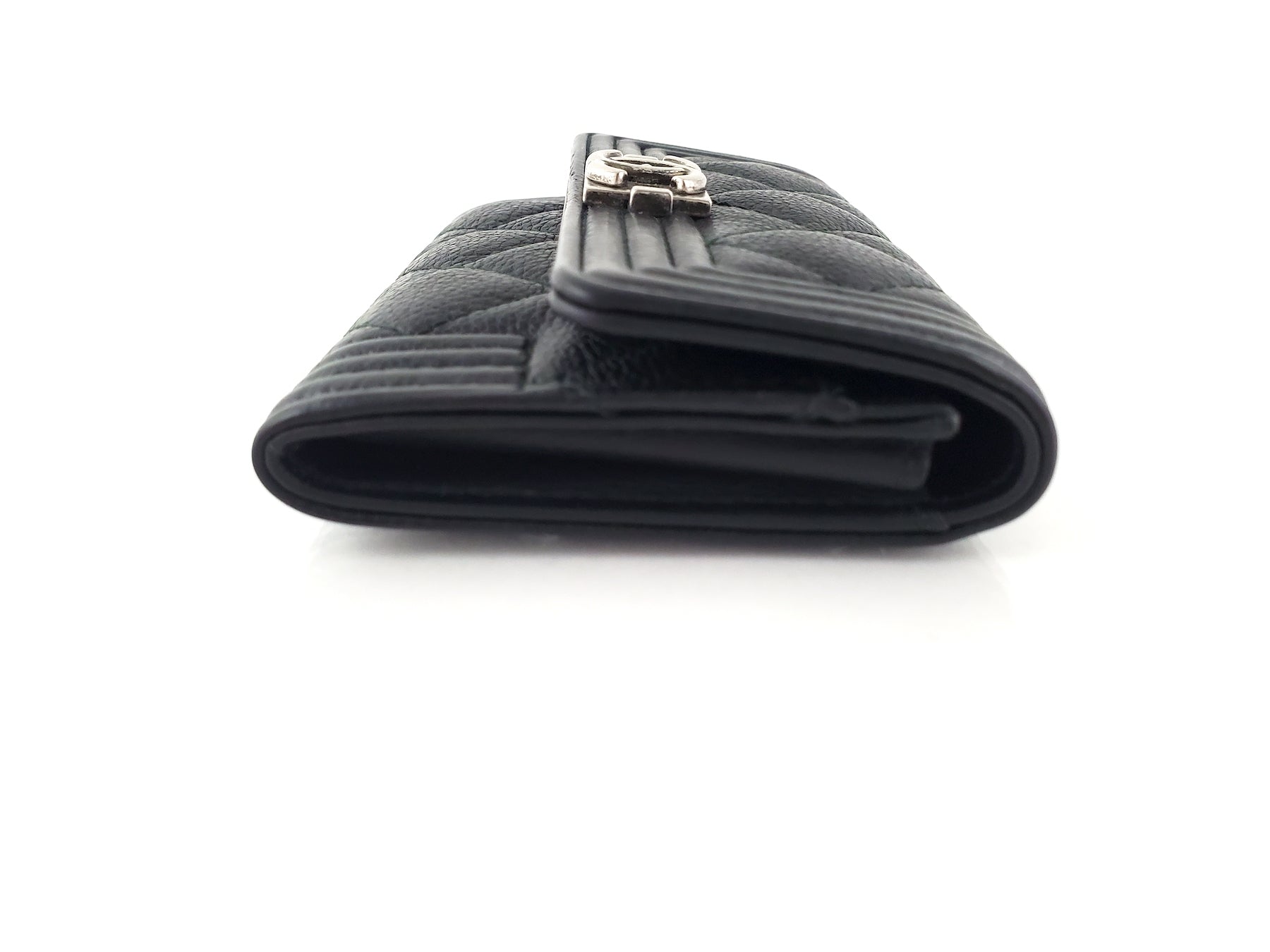 Chanel 2016 Boy Calfskin Leather O  Holder Case