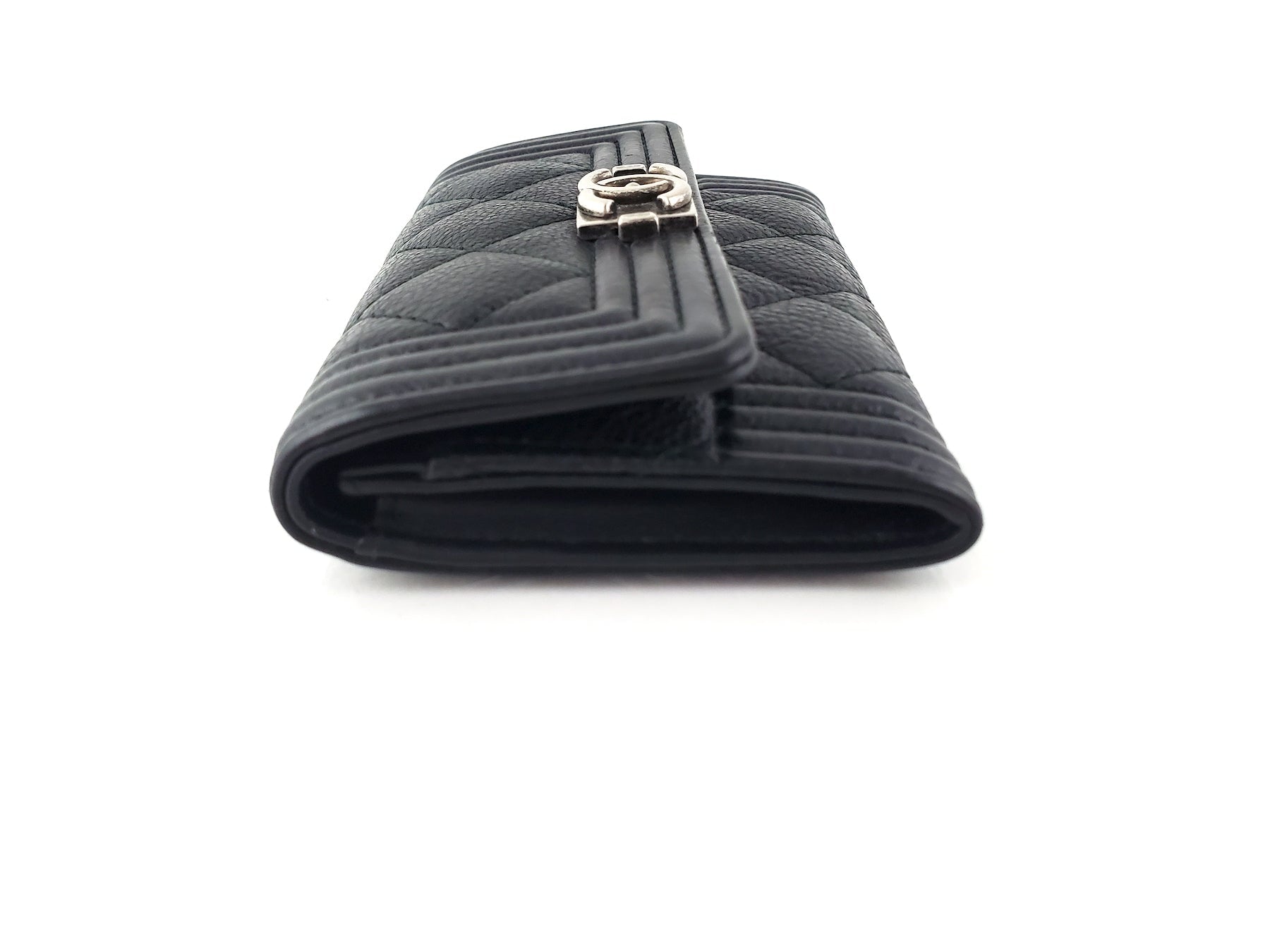 Chanel 2016 Boy Calfskin Leather O  Holder Case