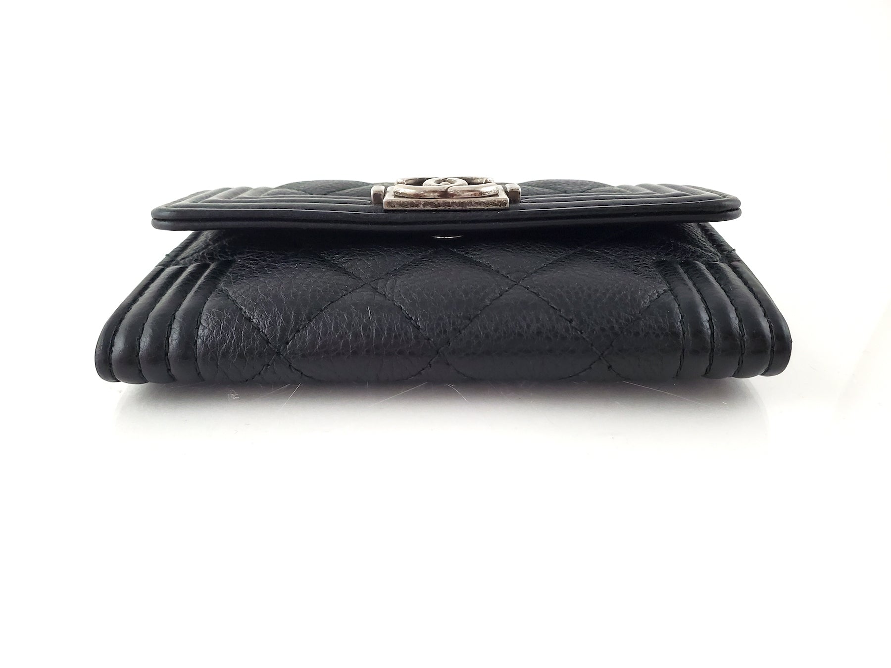 Chanel 2016 Boy Calfskin Leather O  Holder Case