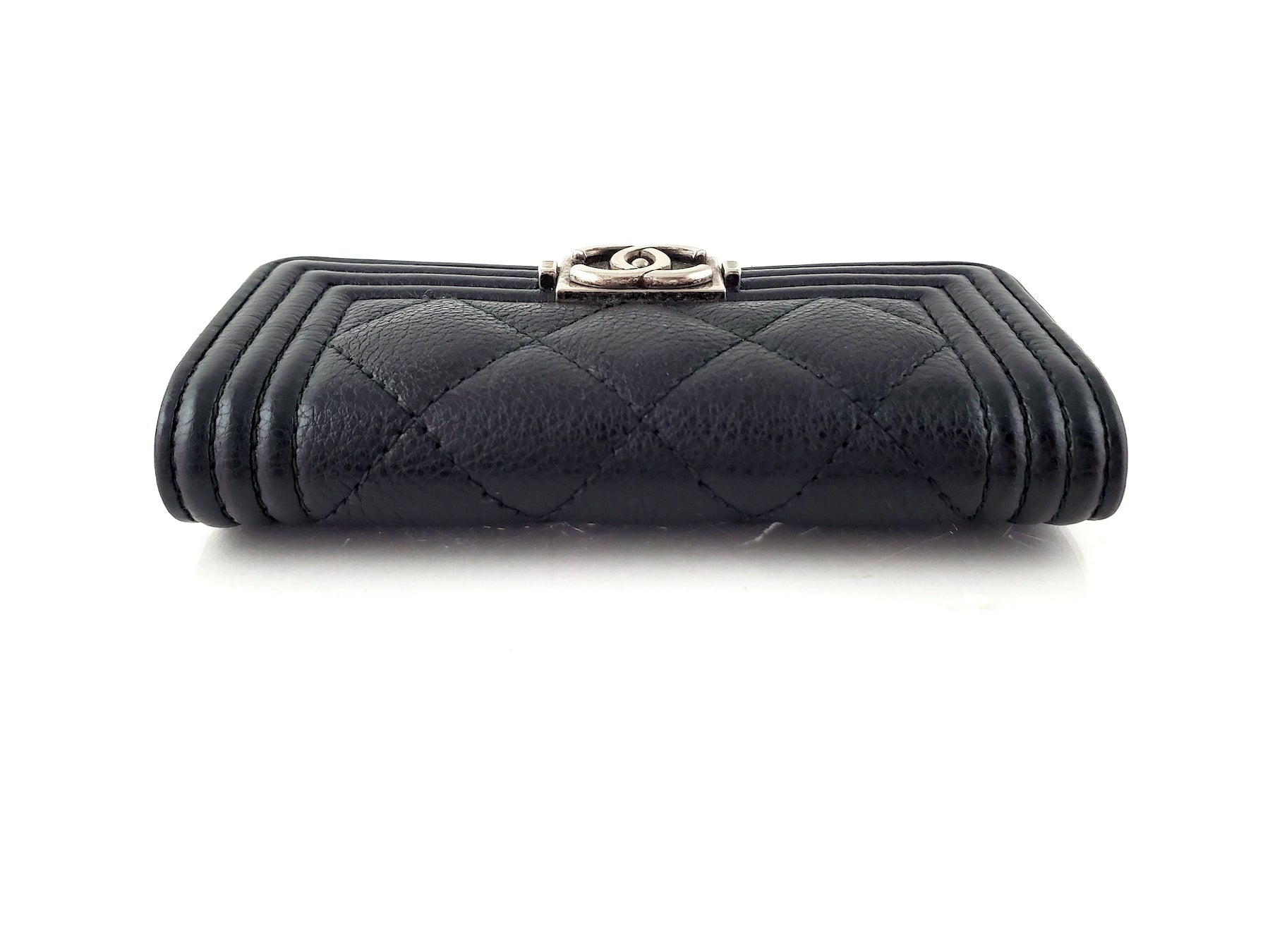 Chanel 2016 Boy Calfskin Leather O  Holder Case