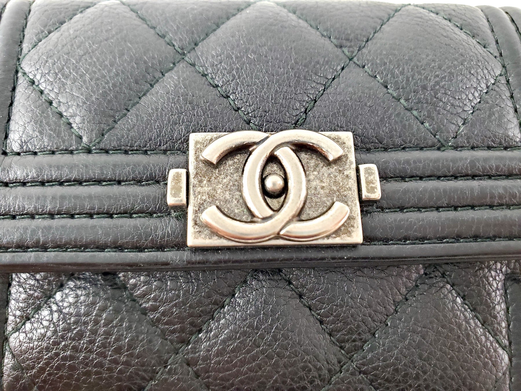 Chanel 2016 Boy Calfskin Leather O  Holder Case