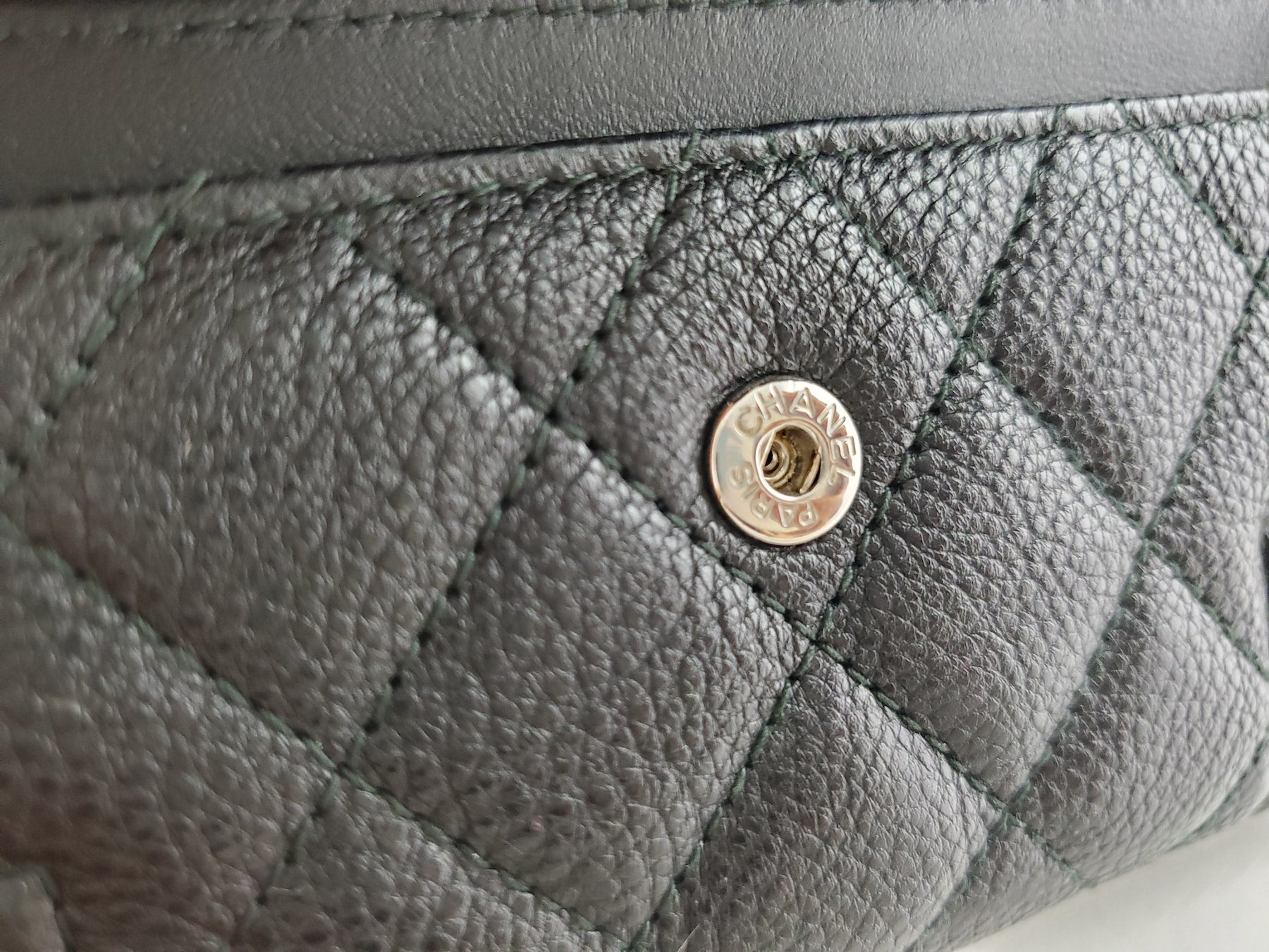 Chanel 2016 Boy Calfskin Leather O  Holder Case