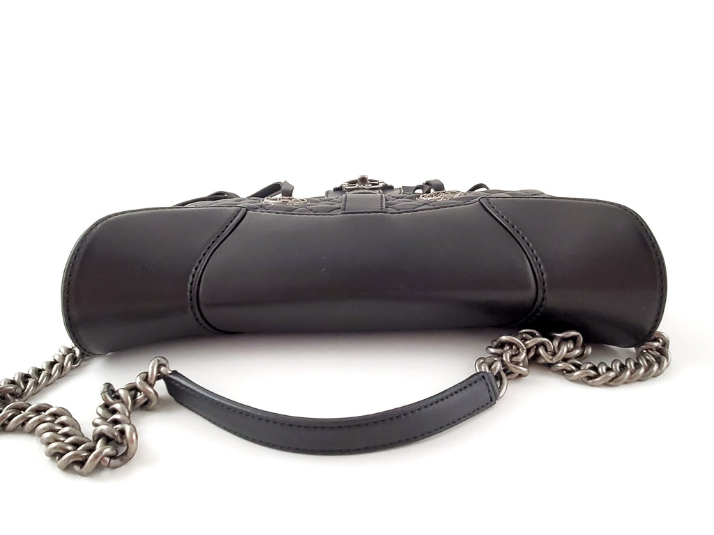 CHANEL Black Paris-Dallas Fringe Saddle Messenger Bag