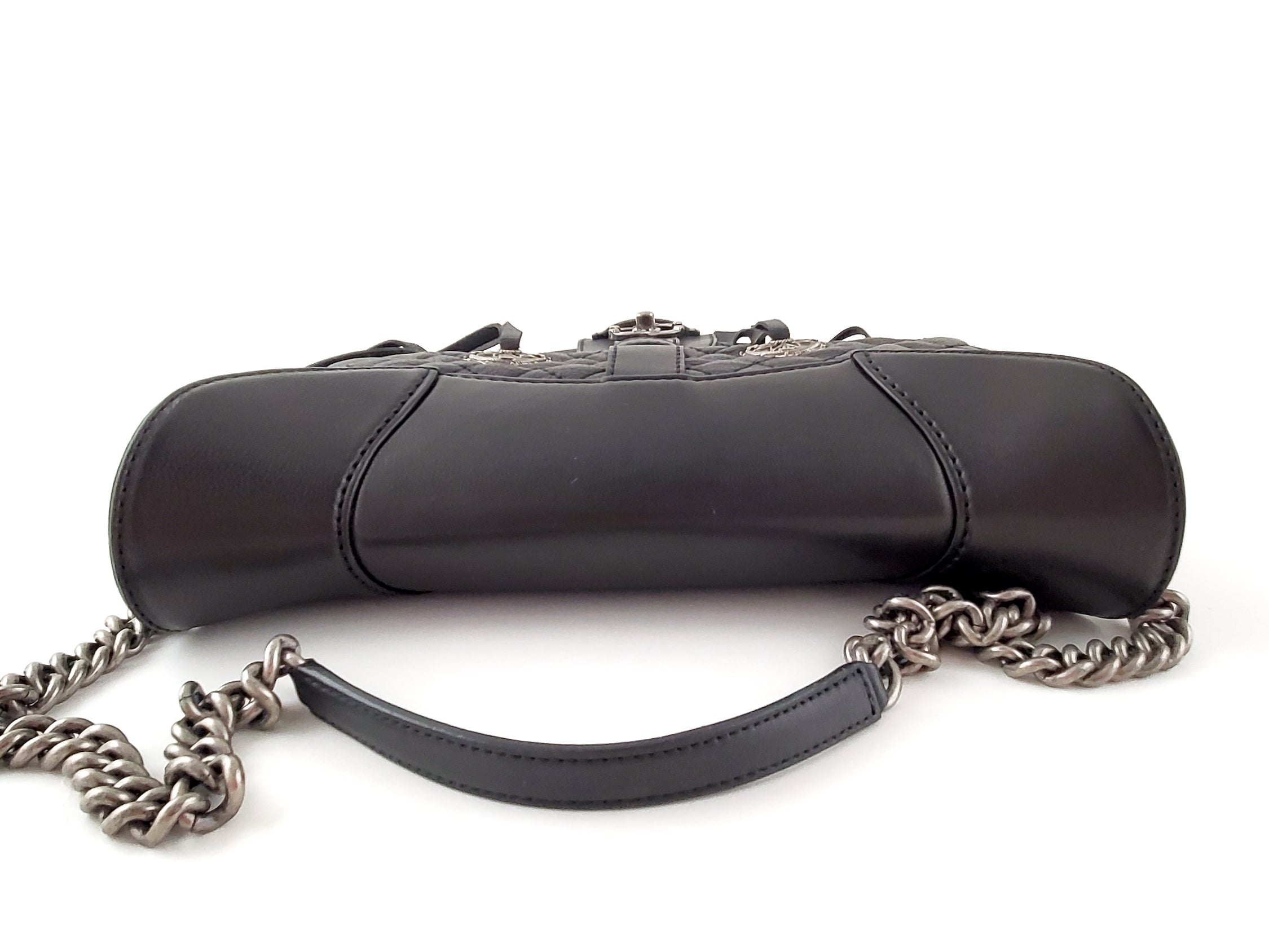 CHANEL Black Paris-Dallas Fringe Saddle Messenger Bag
