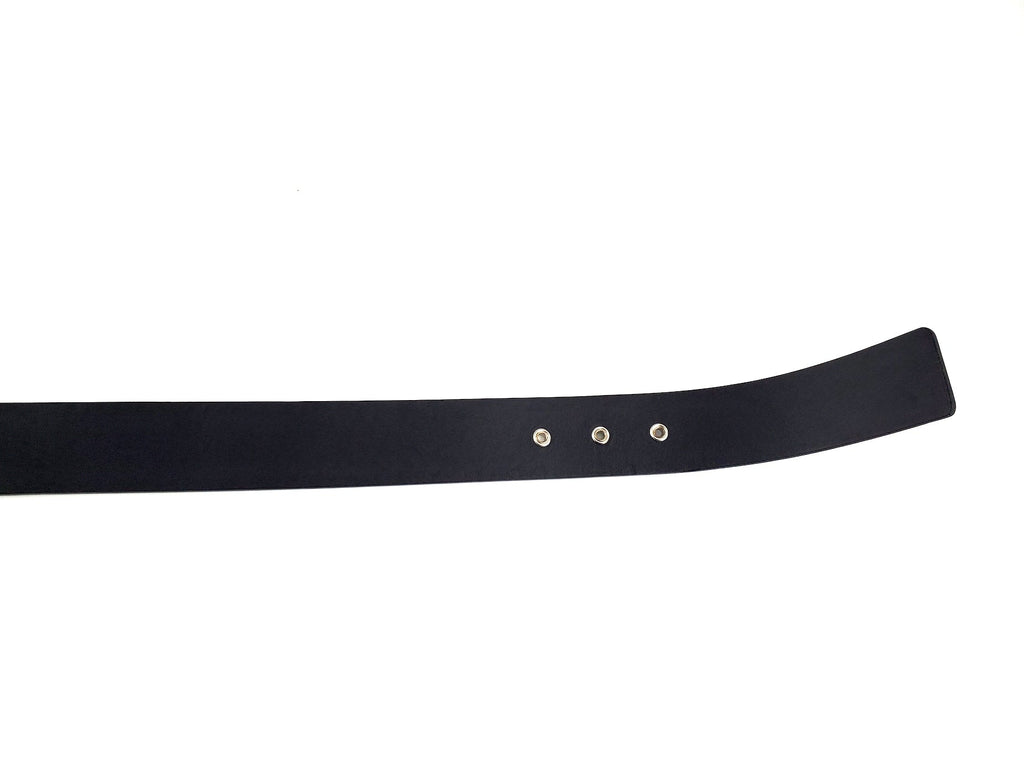 CHANEL 2020 Interlocking CC Logo Leather Belt 85 34