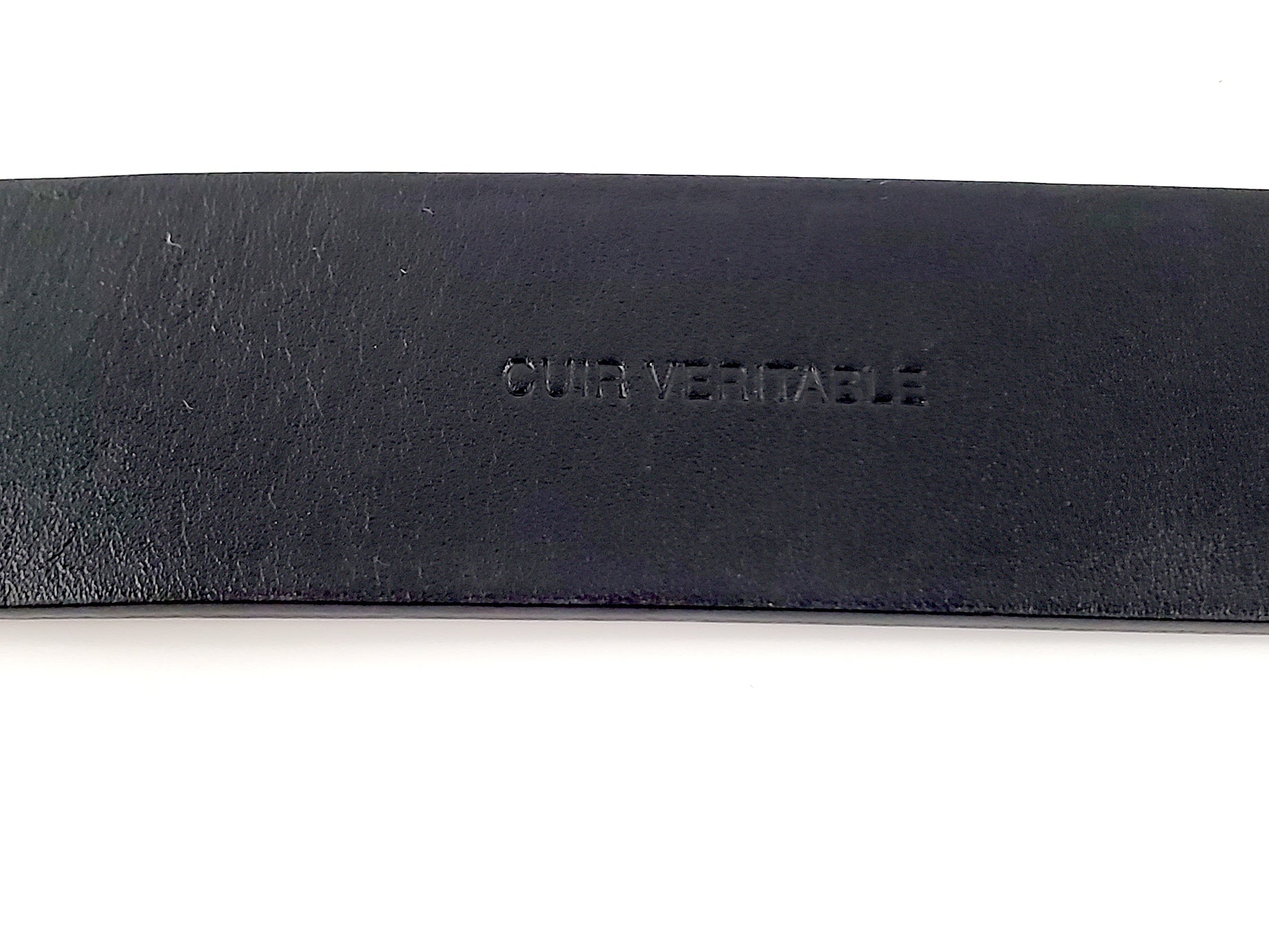 CHANEL 2020 Interlocking CC Logo Leather Belt 85 34