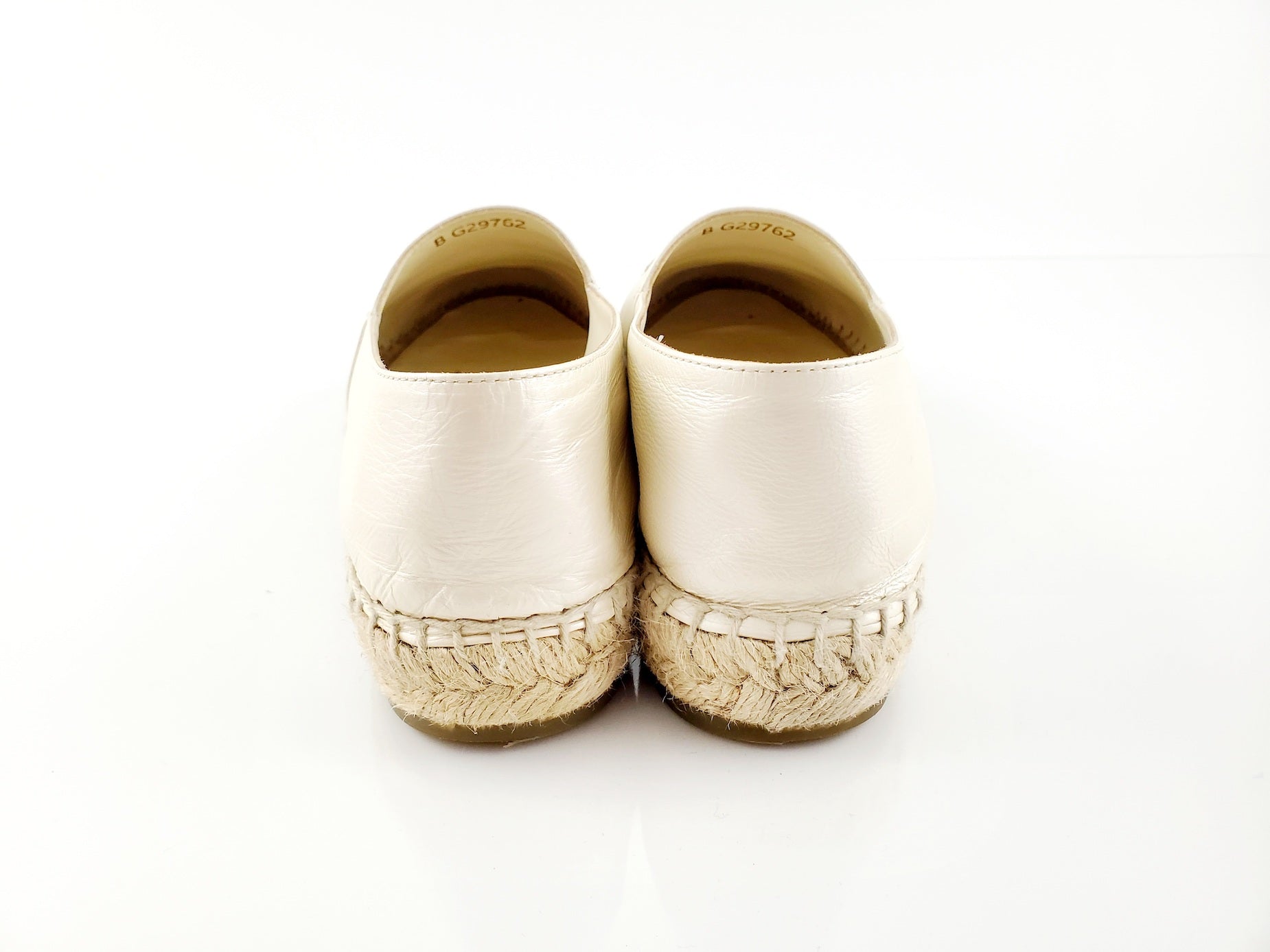 CHANEL Lambskin CC Espadrilles 38