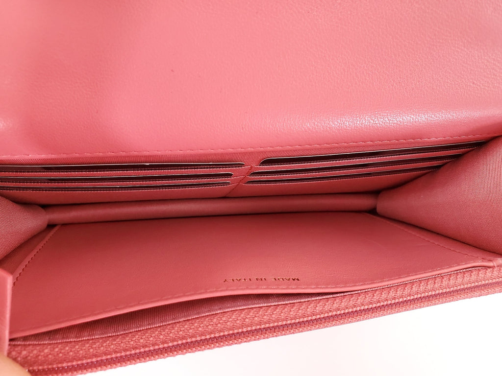 New CHANEL 19 21A Pink Wallet on the Chain WOC Bag