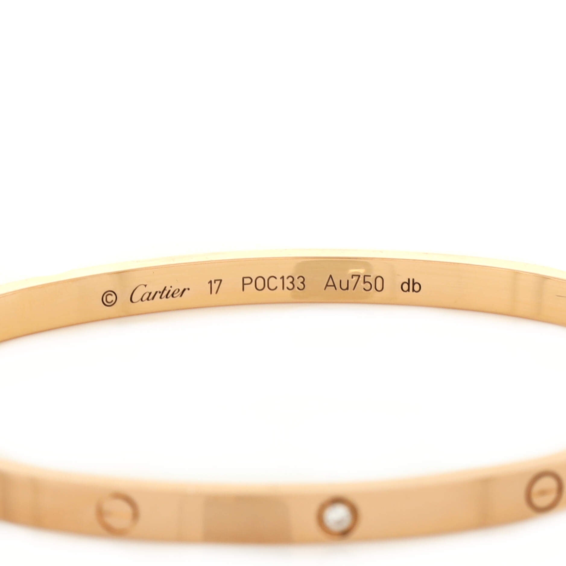 Love 6 Diamond Bracelet 18K Rose Gold and Diamonds Small