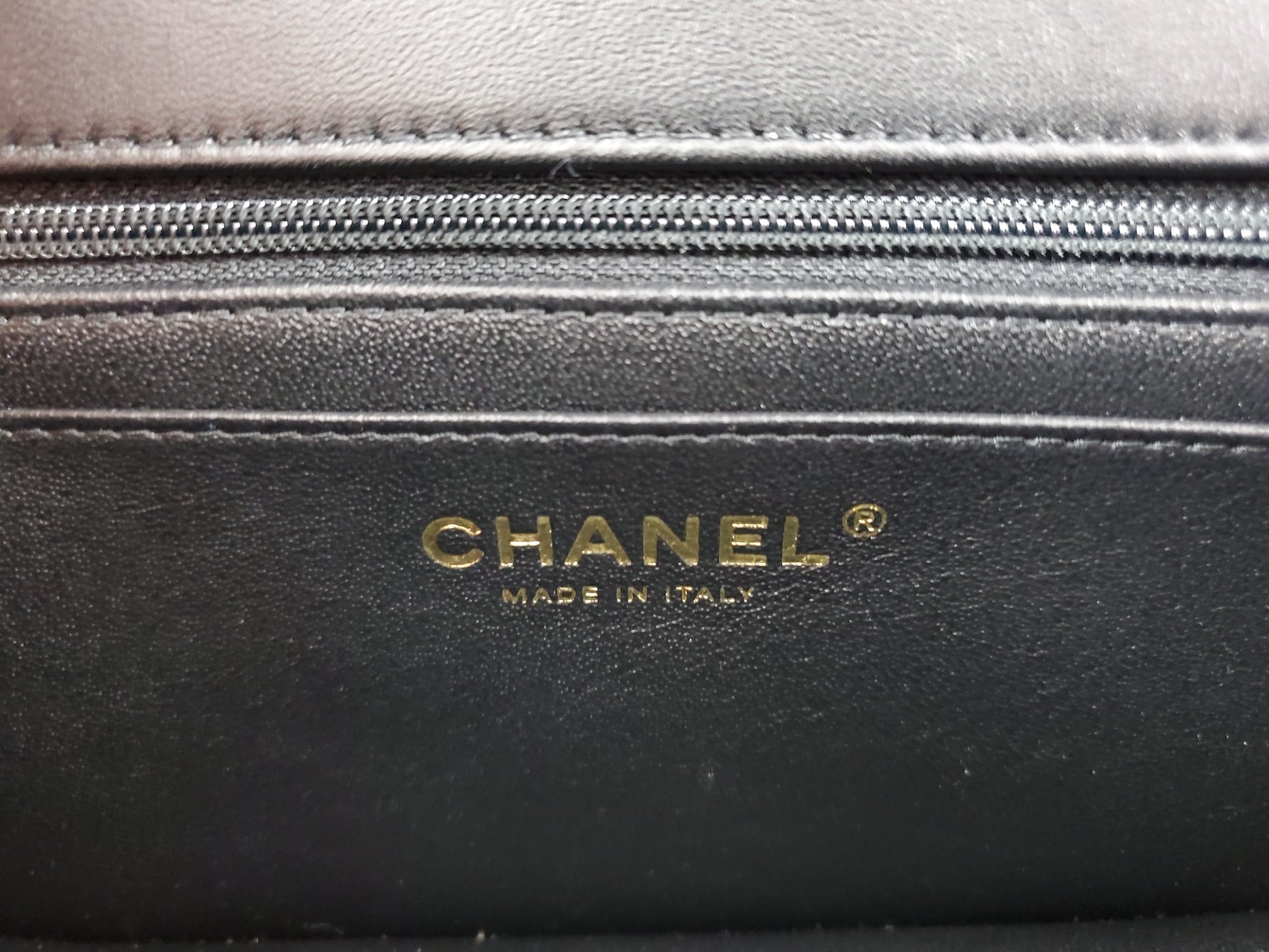 CHANEL 22P Top Handle Black Rectangular Mini Flap Bag