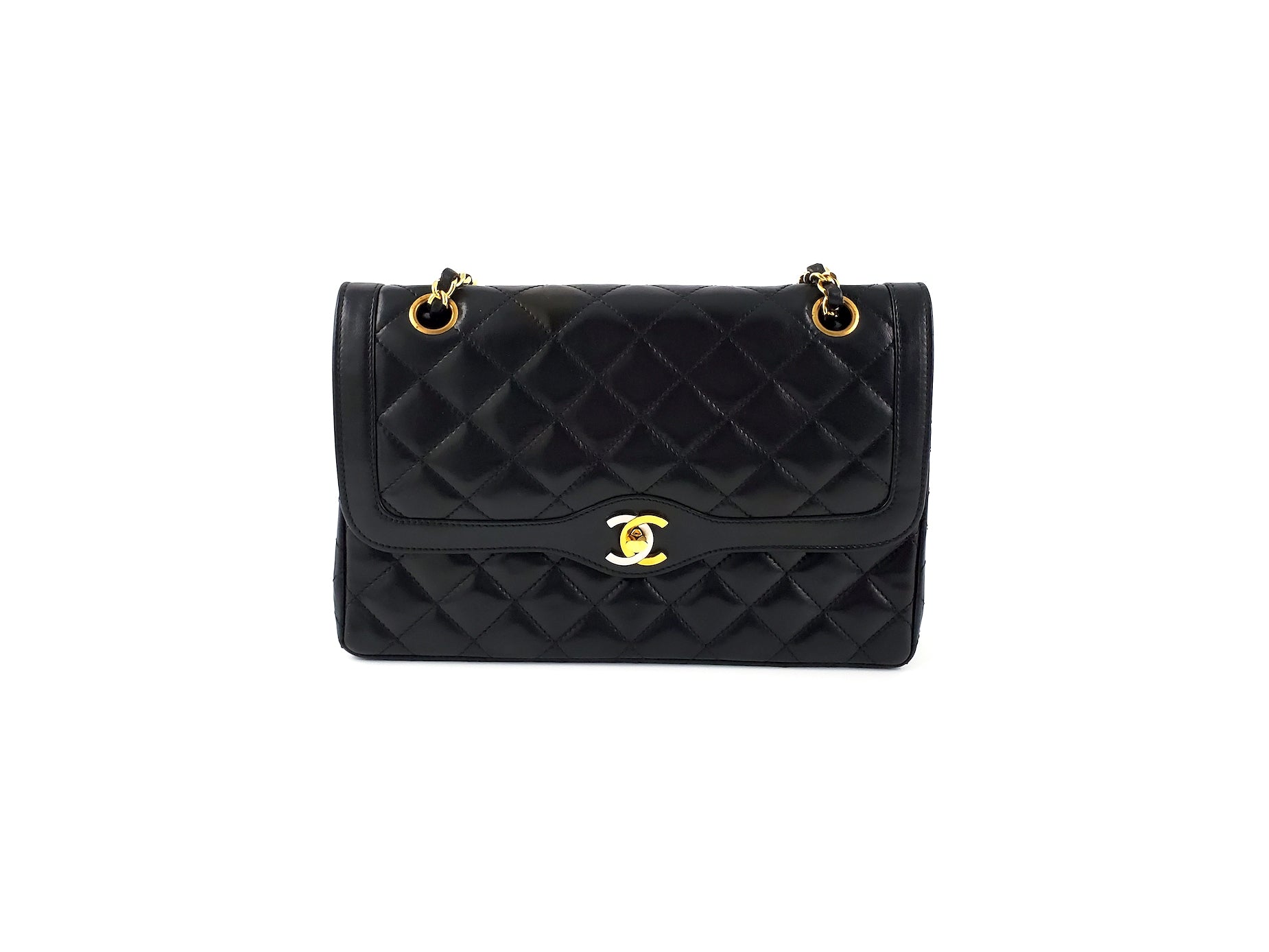 CHANEL Vintage Paris Matelasse Limited Flap Bag