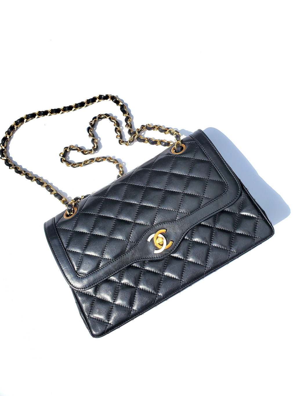 CHANEL Vintage Paris Matelasse Limited Flap Bag