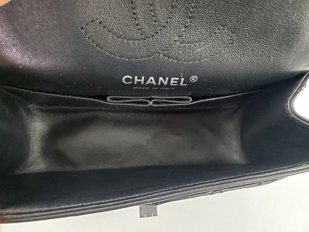 CHANEL Classic Reissue 2.55 224 Black Mini Flap Bag