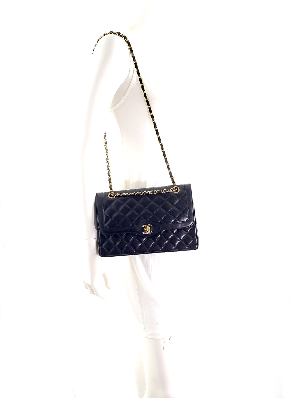 CHANEL Vintage Paris Matelasse Limited Flap Bag