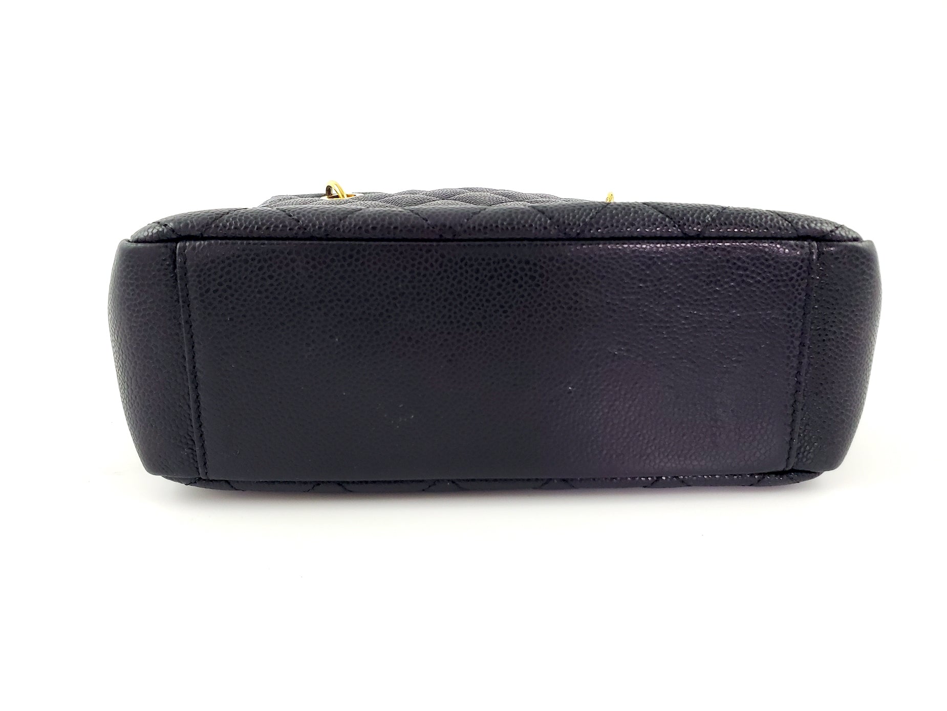 CHANEL Black Caviar Petit 2011 Quilted Shopping PST Tote