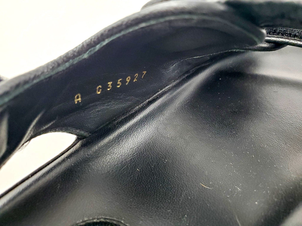 CHANEL 2020 Black Quilted Leather Dad Sandals 36.5