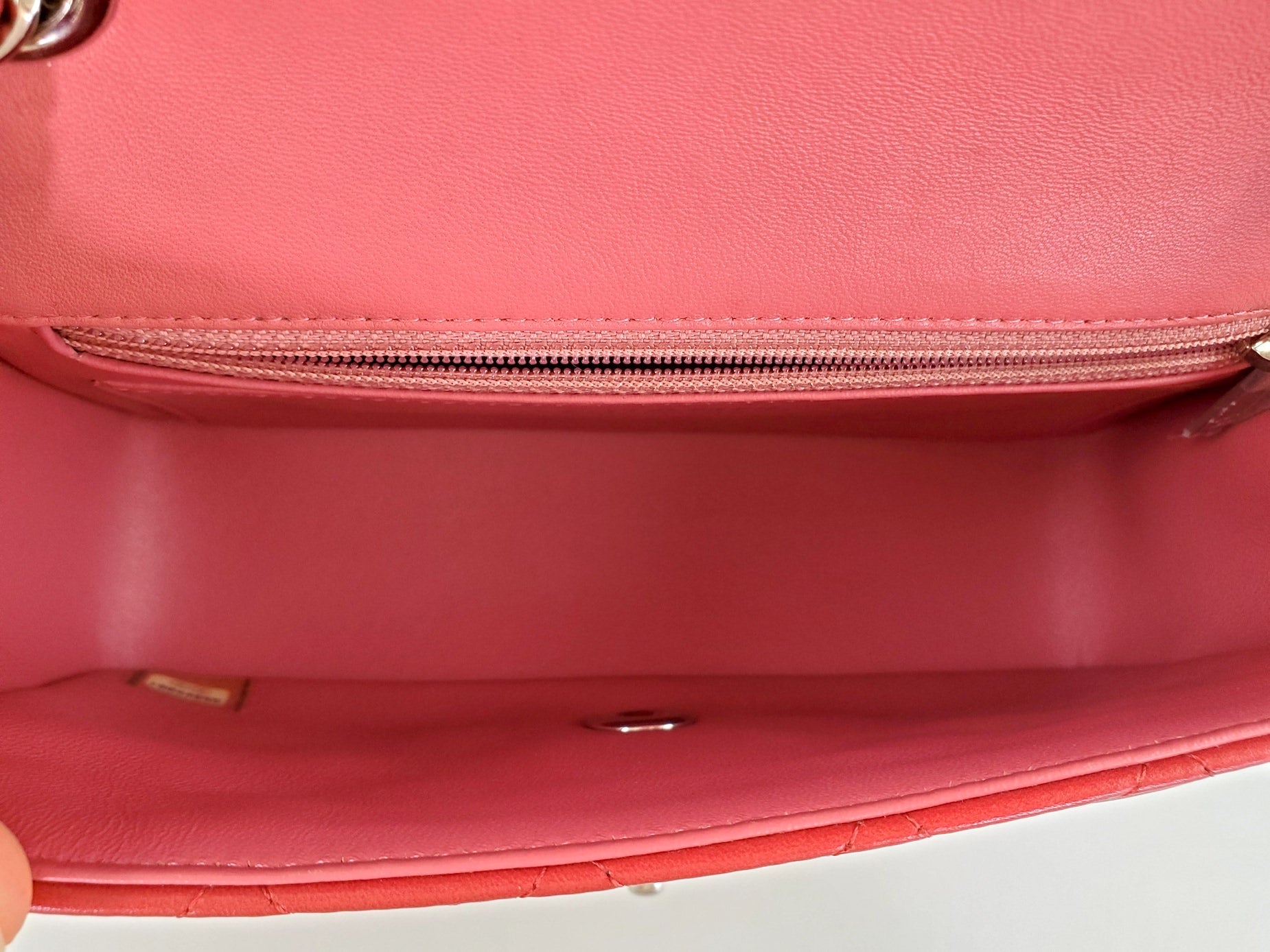 CHANEL Rectangular Mini Valentine Charm Tri-color Pink Flap Bag