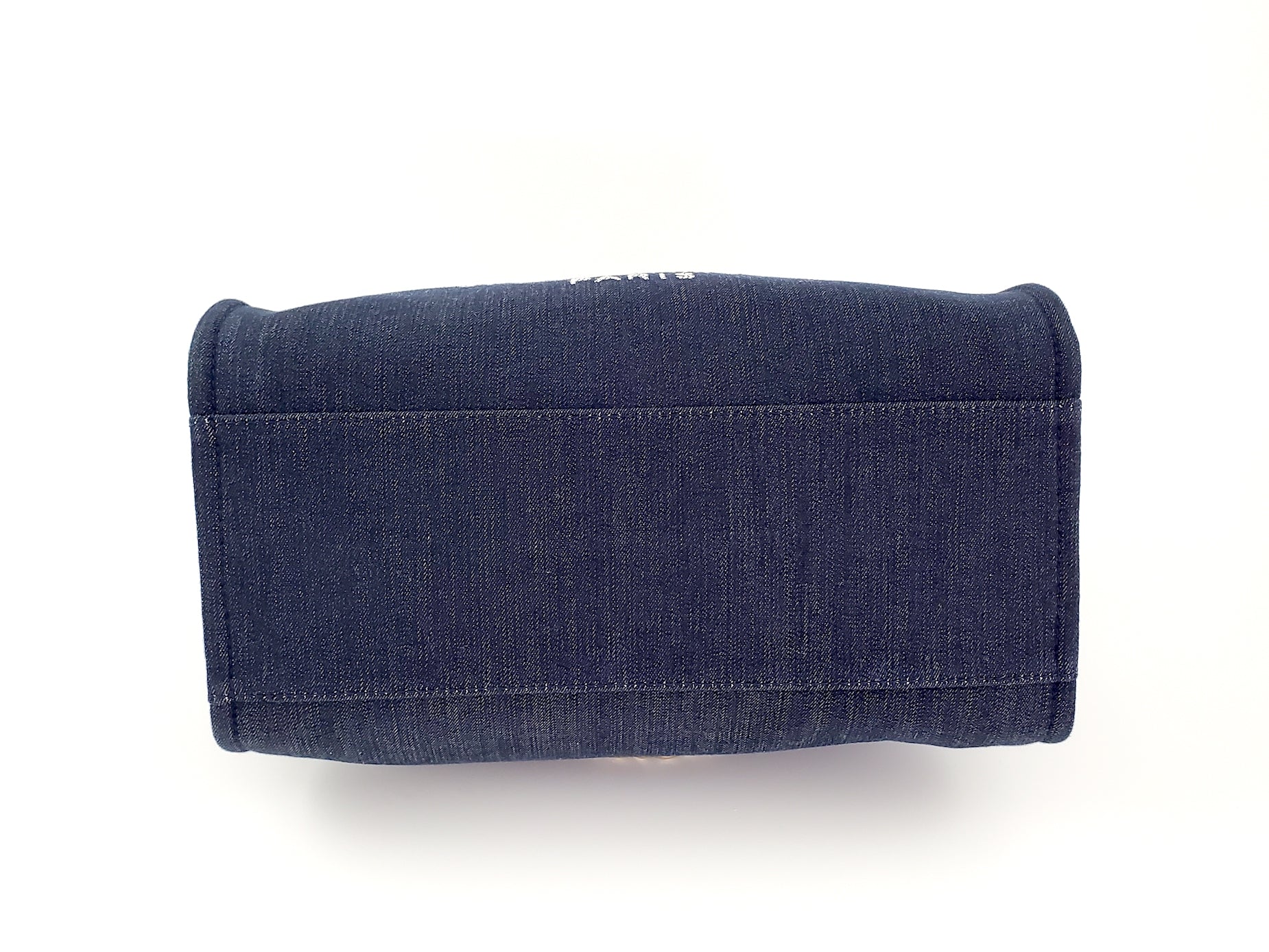 CHANEL DEAUVILLE Denim Blue Marine Tote